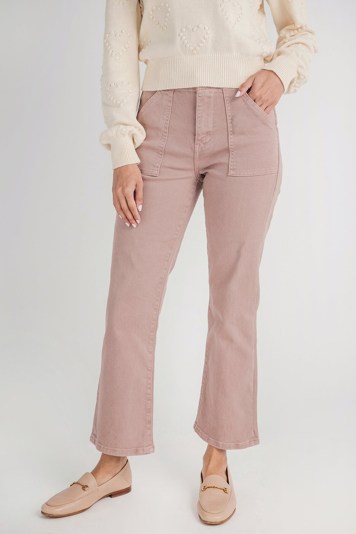 Risen Rosie Ankle Flare Jeans