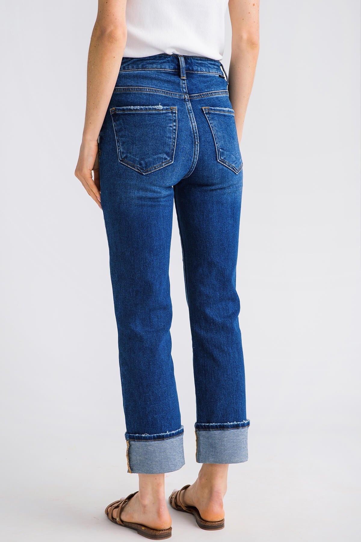 Risen James Straightleg Cuffed Jeans