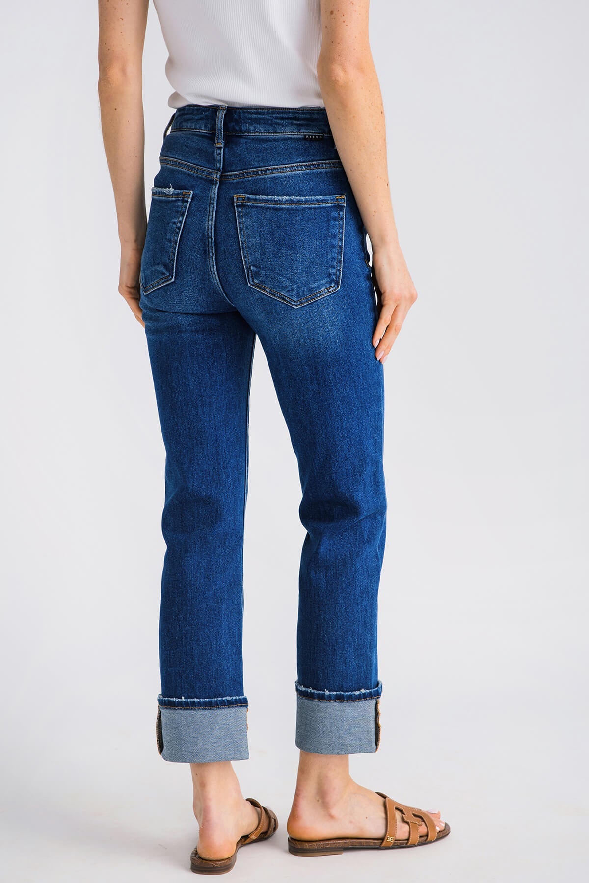 Risen James Straightleg Cuffed Jeans