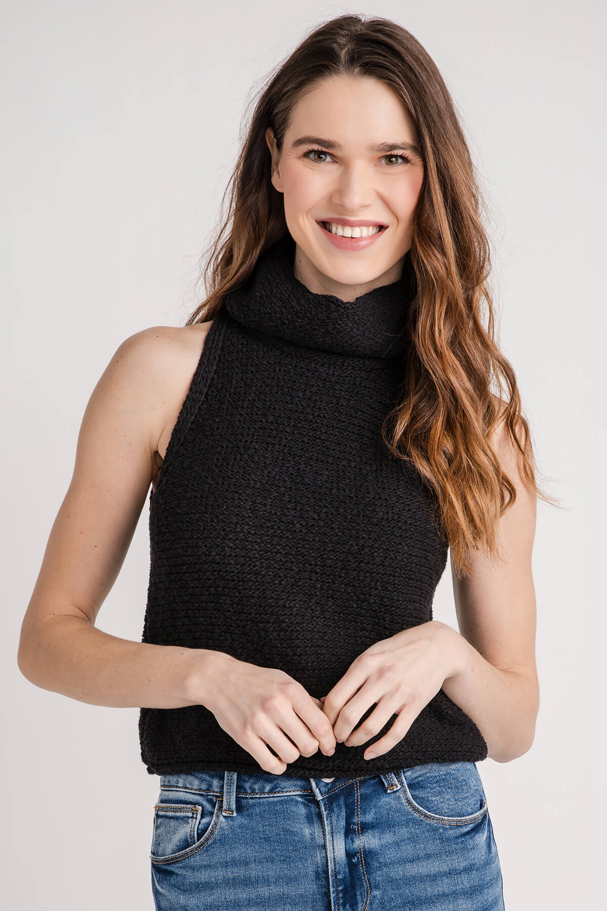 By Together Sleeveless Mockneck Sweater