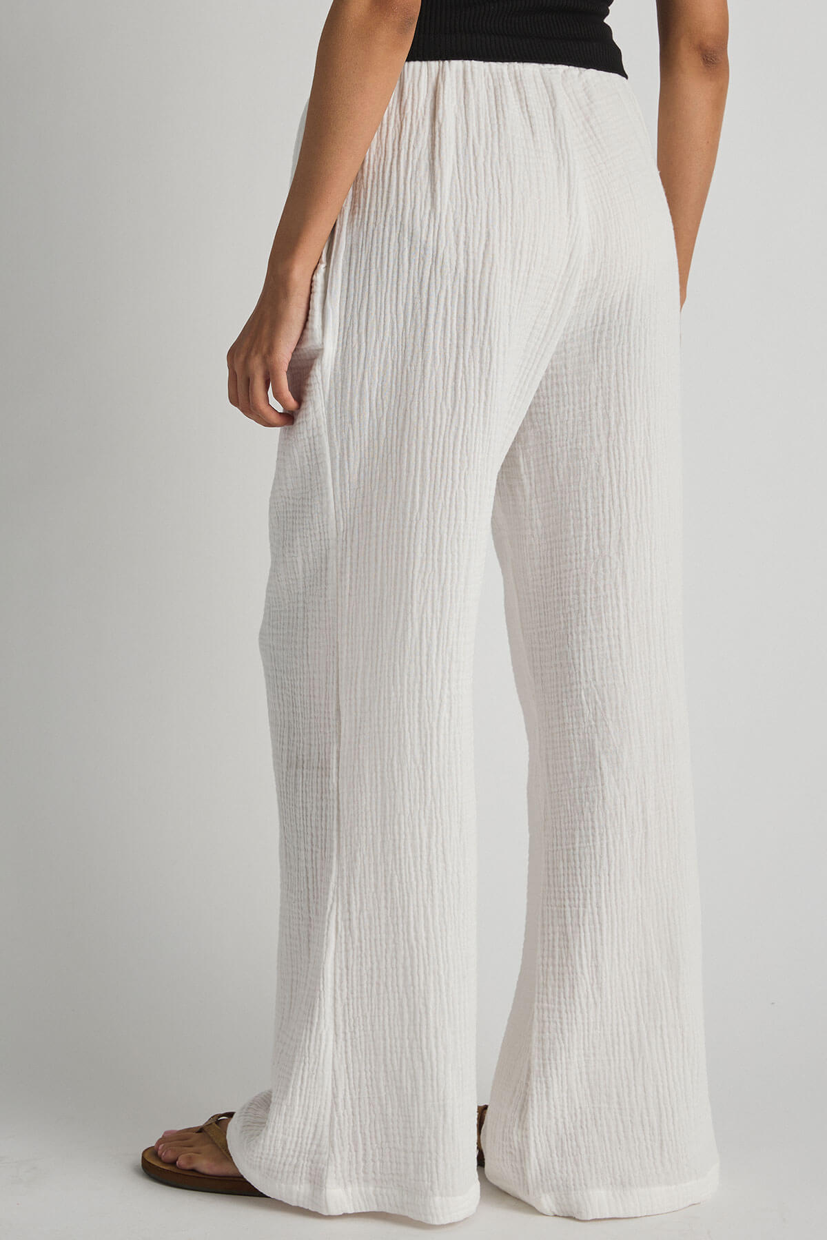 Ocean Drive Gauze Wideleg Beach Pants