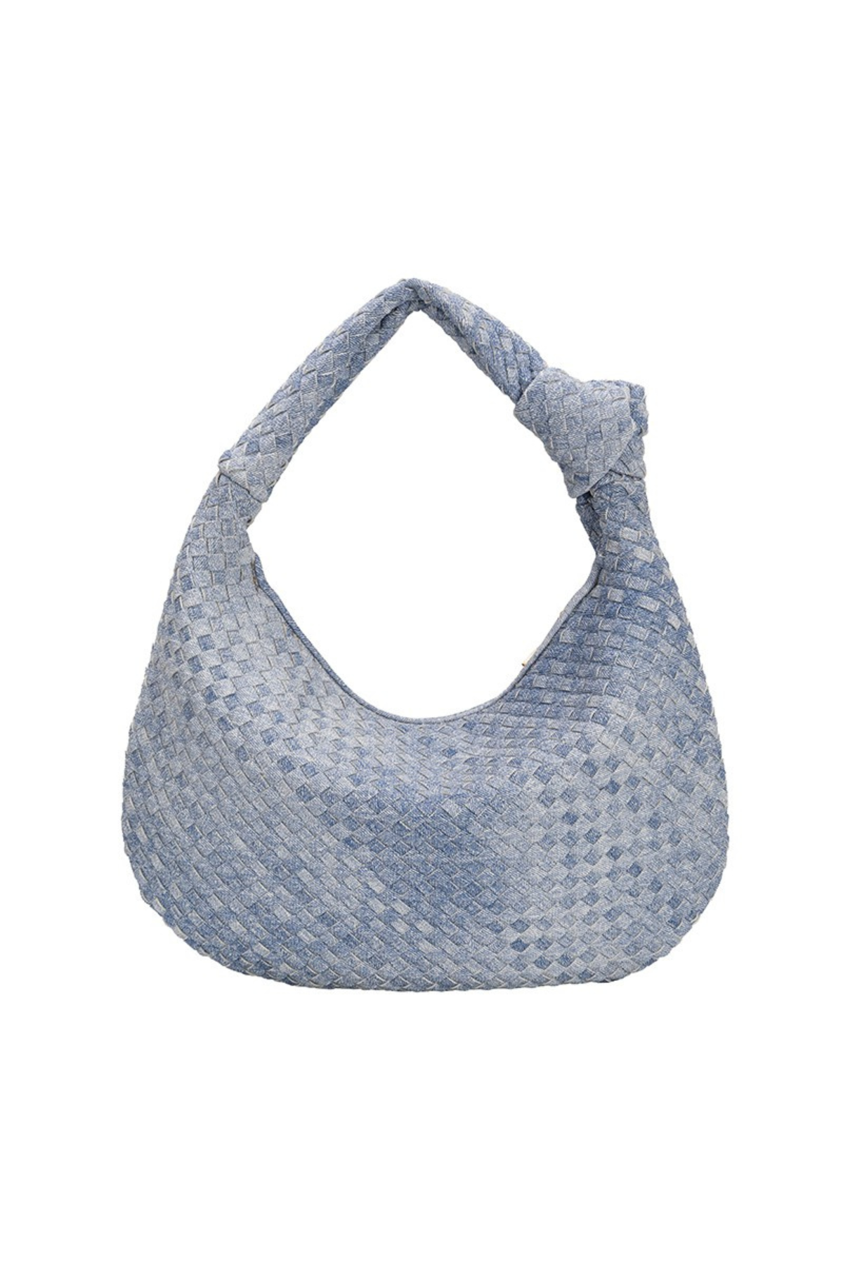 Melie Bianco Knotted Woven Vegan Leather Small Bag