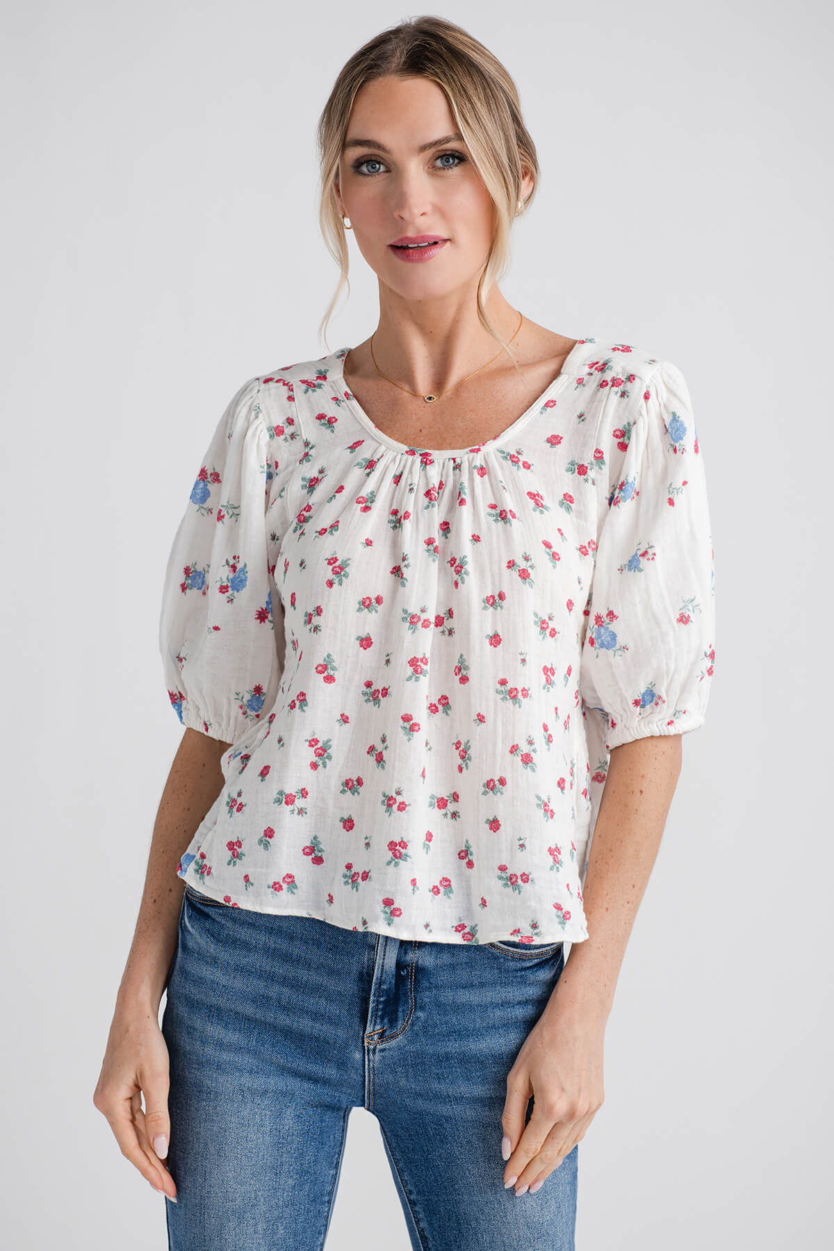 Free People Chloe Printed Top