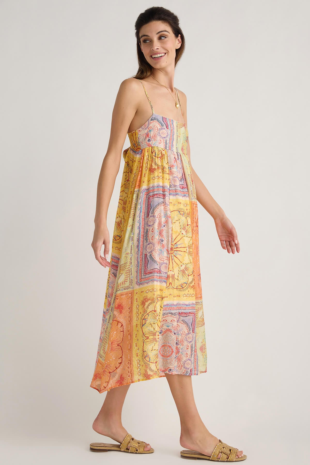 THML Patchwork Maxi Dress