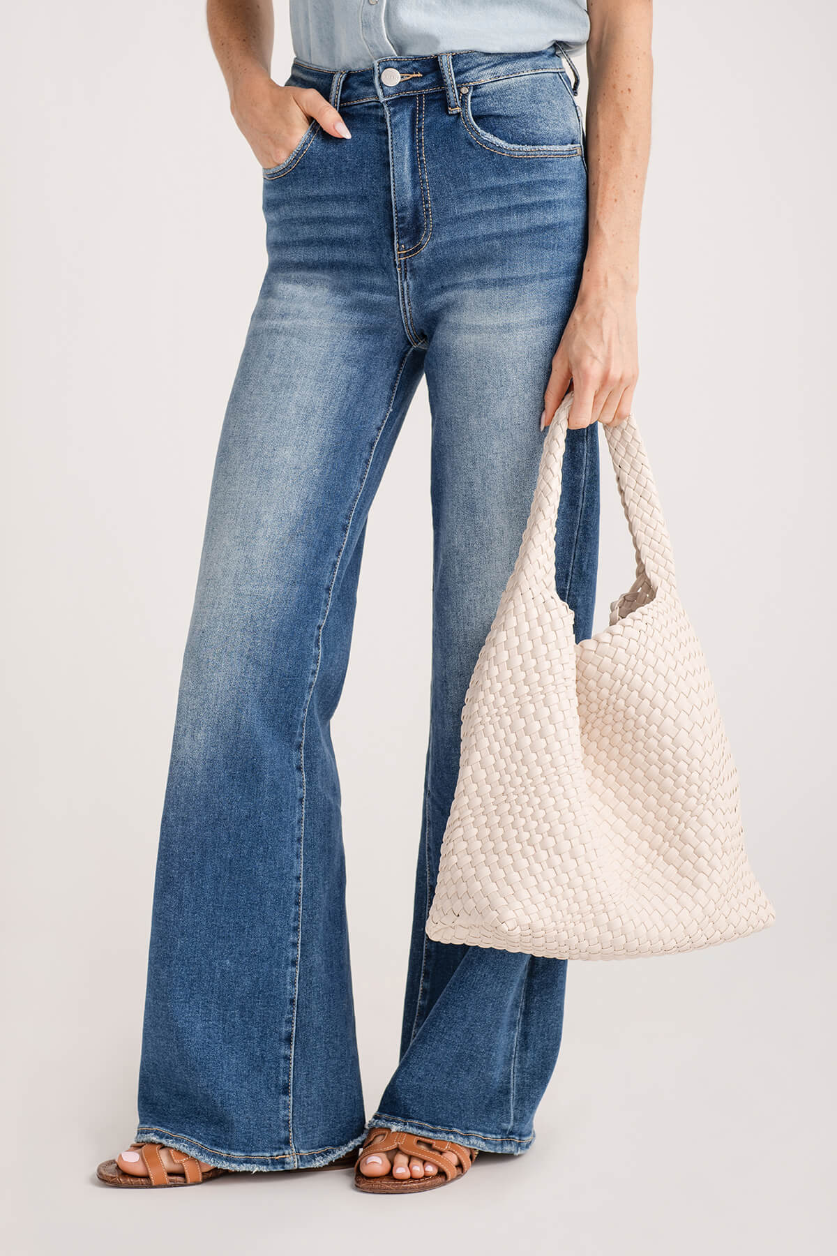 Woven Vegan Slouchy Hobo w/insert