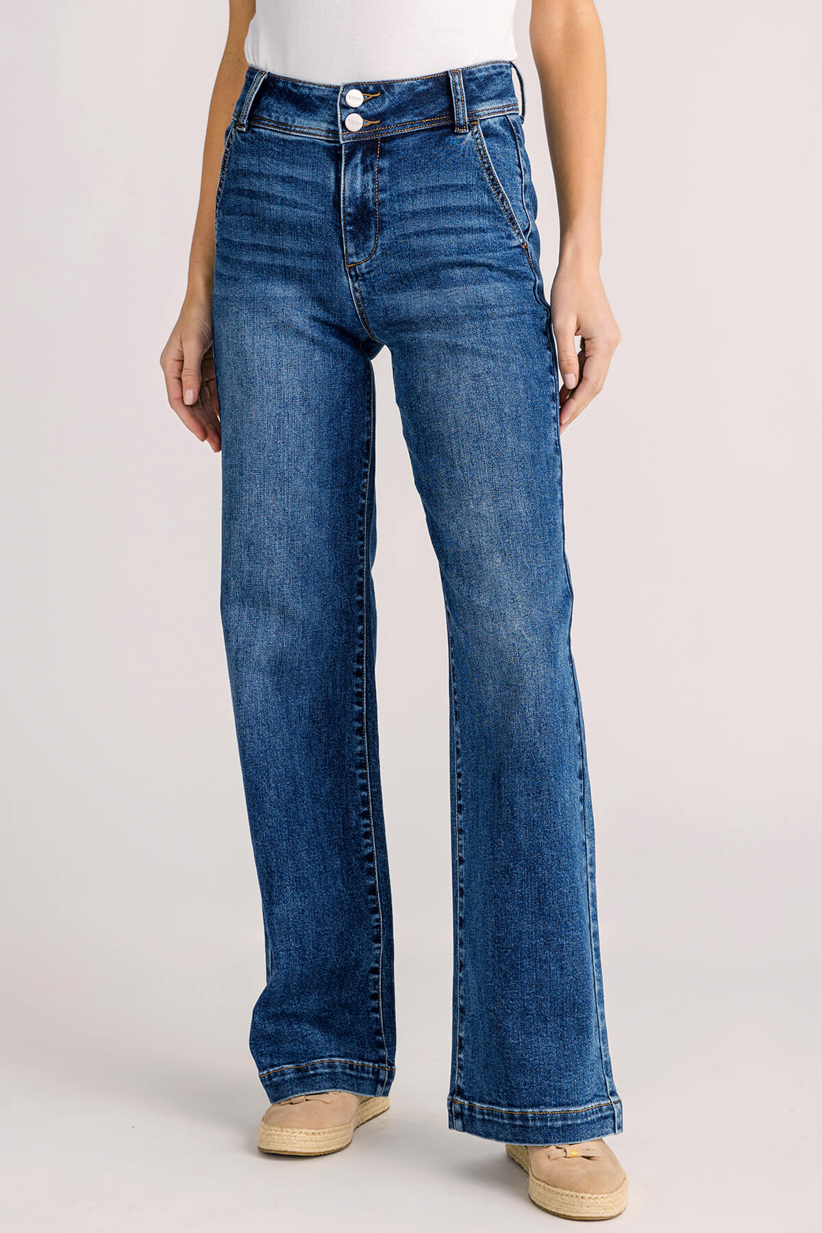 Risen Cameron High Rise Wide Leg Jeans