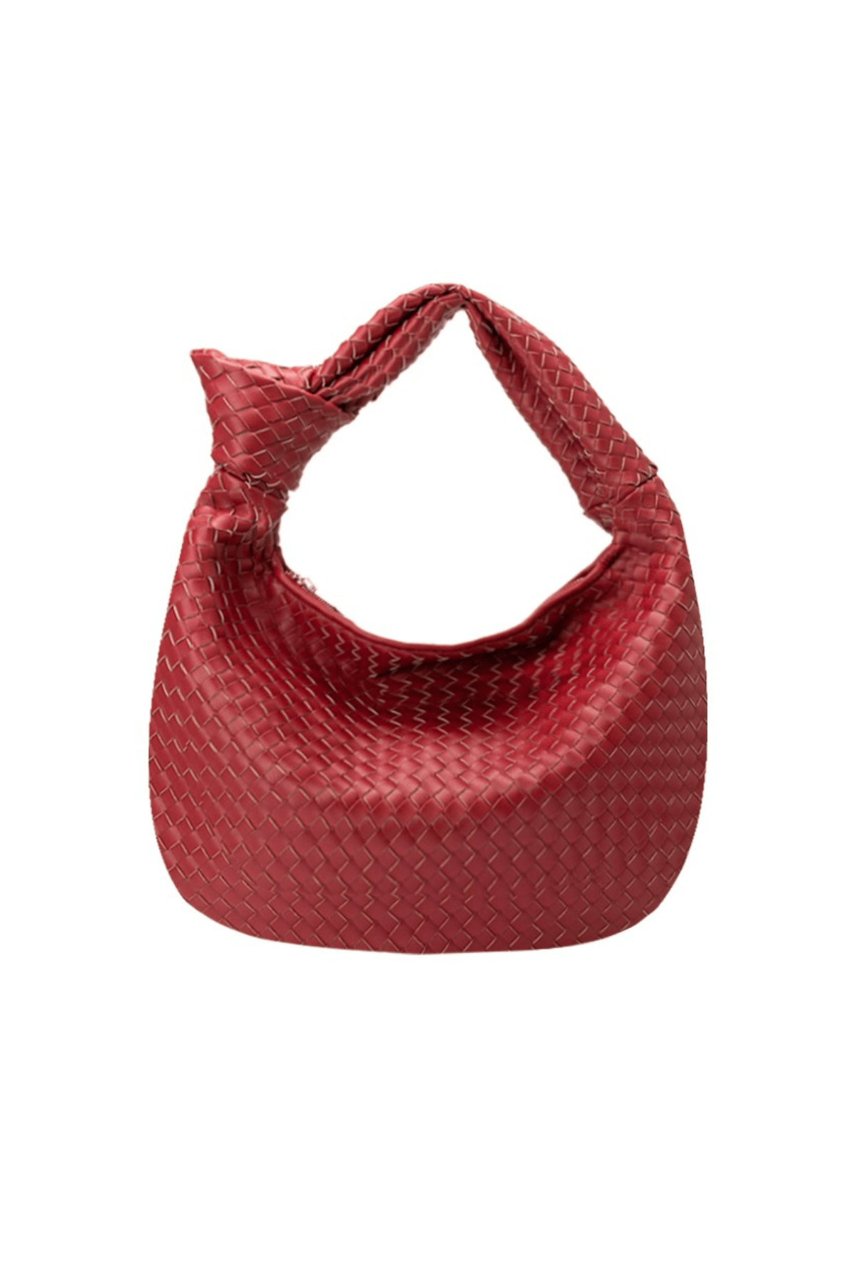 Melie Bianco Knotted Woven Vegan Leather Small Bag