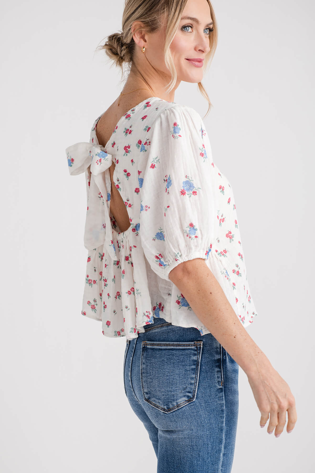 Free People Chloe Printed Top