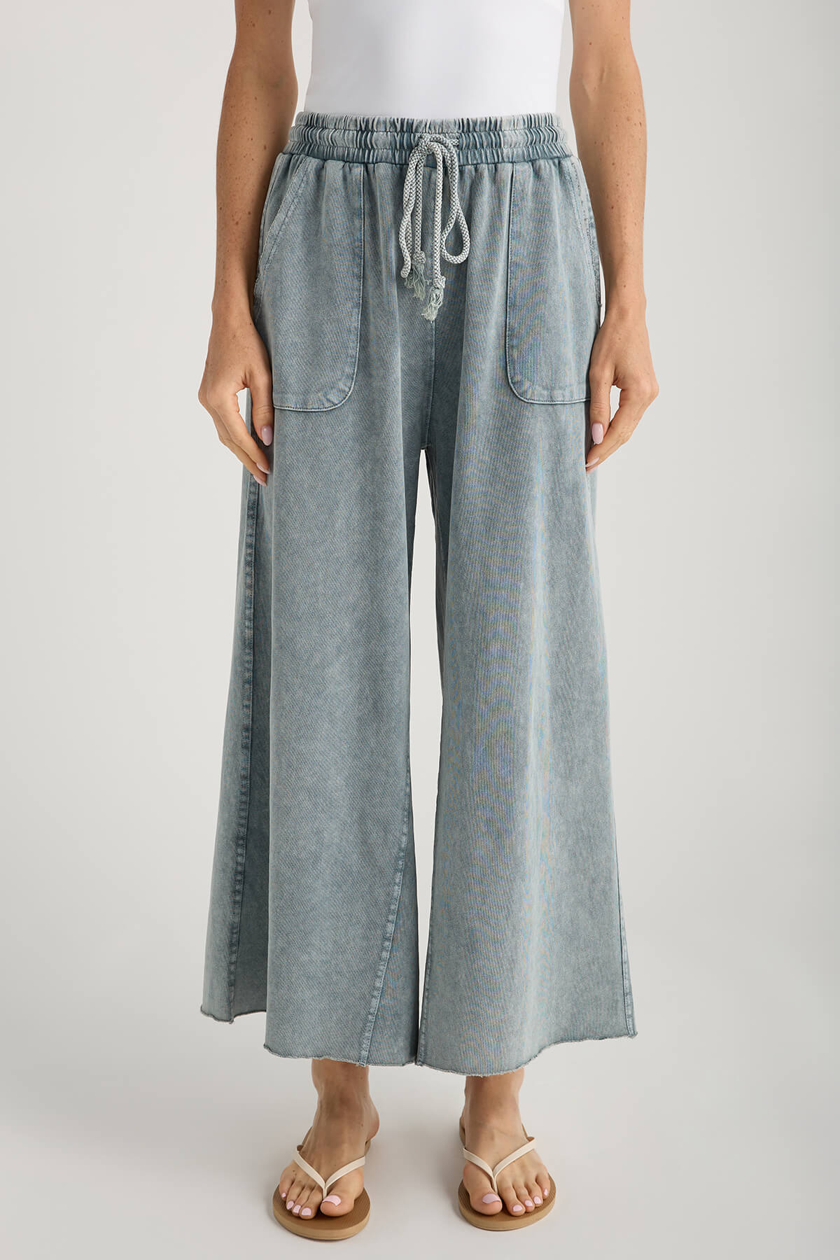 Easel Wide Leg Knit Pants