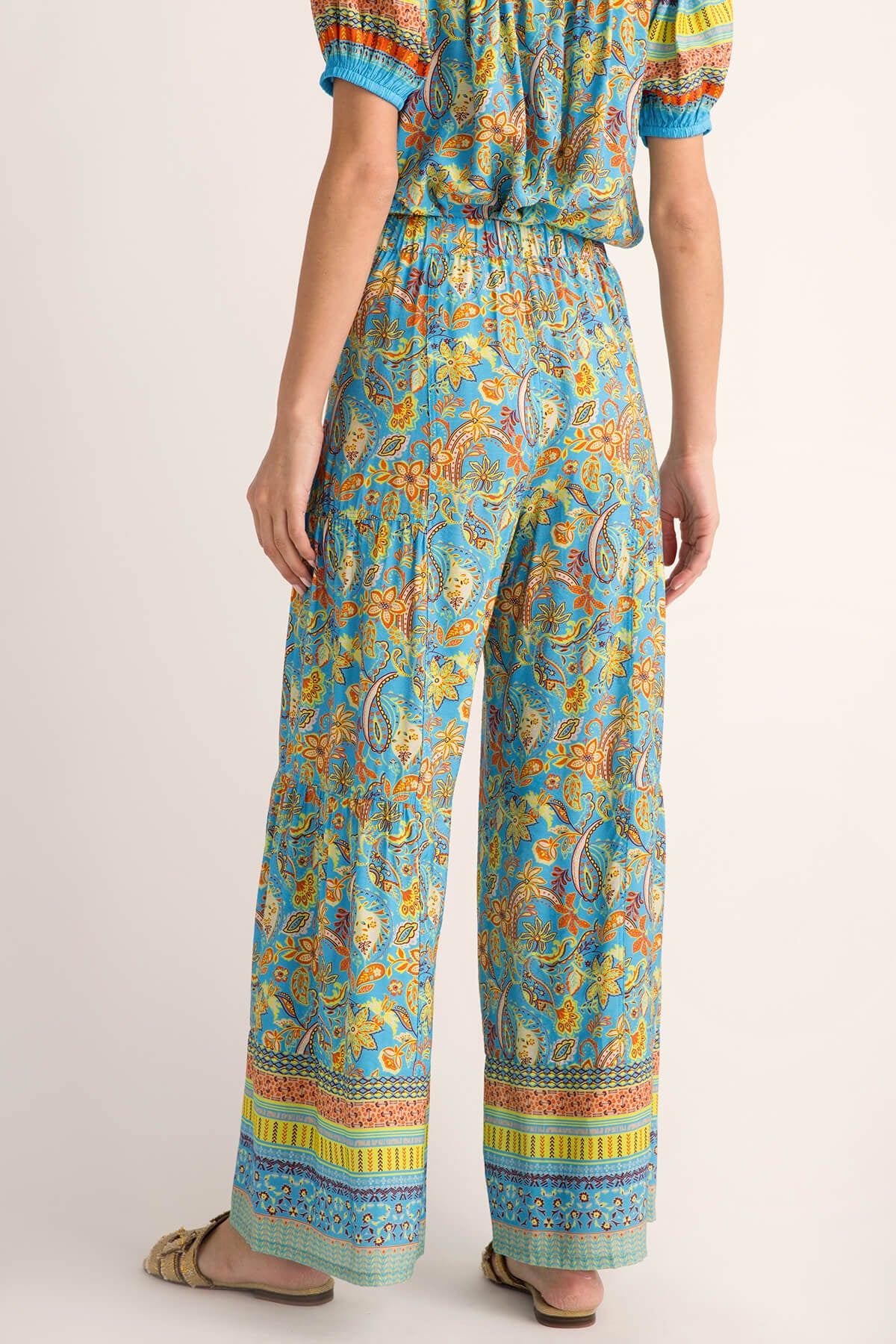 Current Air Paisley Border Printed Wideleg Pants