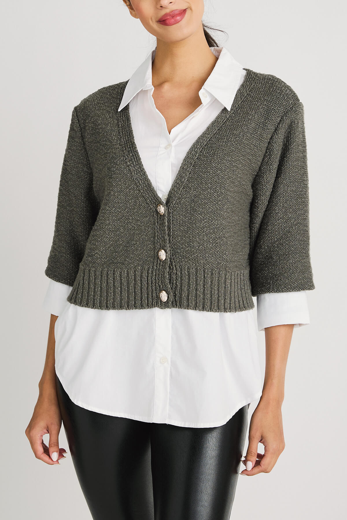 Elan Sweater Crop Combo