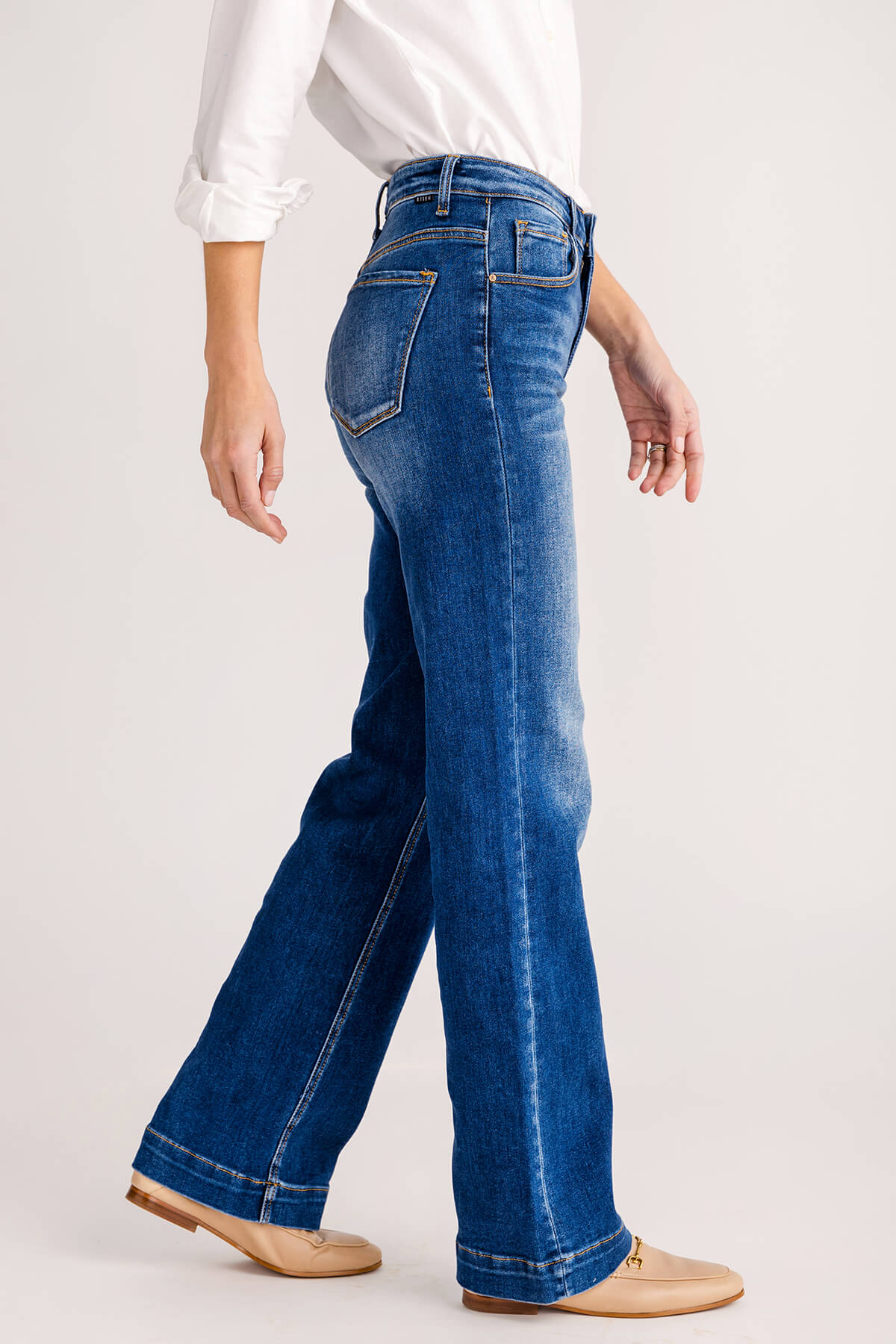 Risen Sammy High Rise Straight Leg Jeans