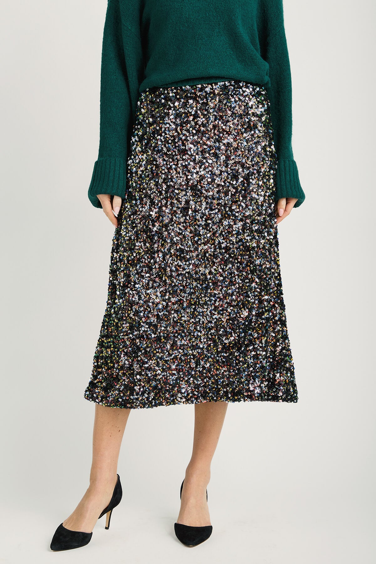 By Together Sequin Midi Skirt