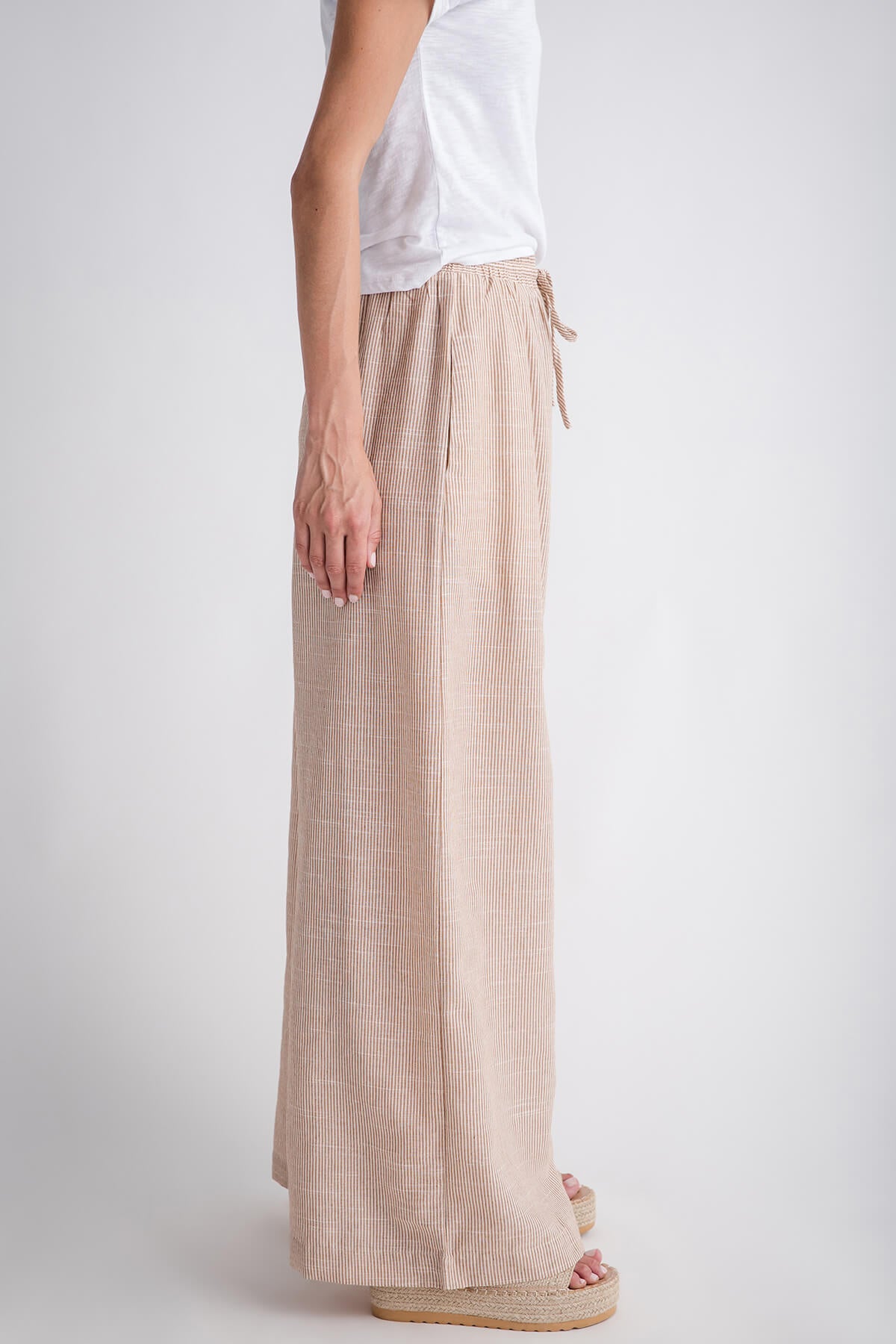 Mustard Seed Wide Leg Striped Pants