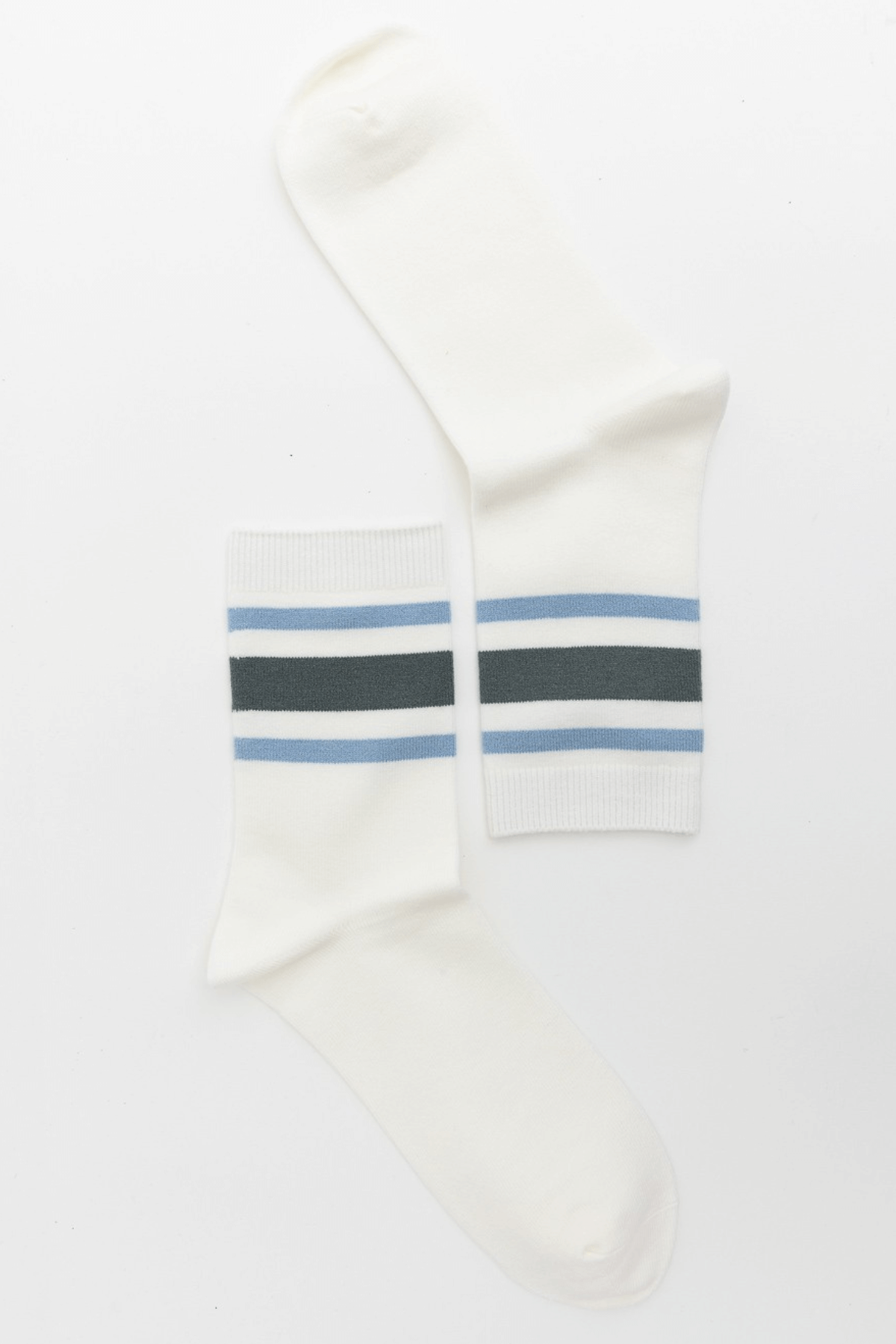 Leto Retro Stripe Style Crew Socks