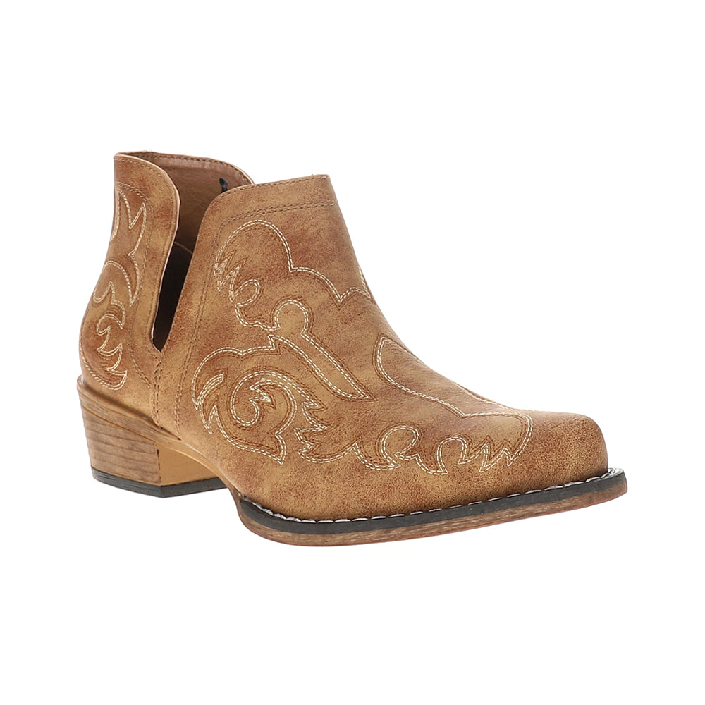 Ava Embroidered Snip Toe Cowboy Booties