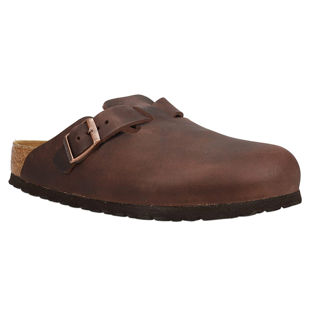 Boston Oiled Leather Footbed Clogs