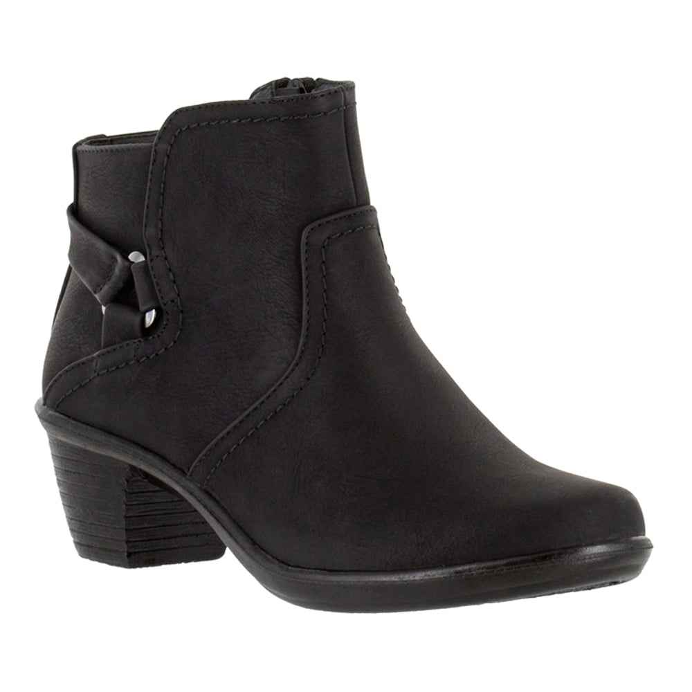 Dawnta Round Toe Zippered Booties