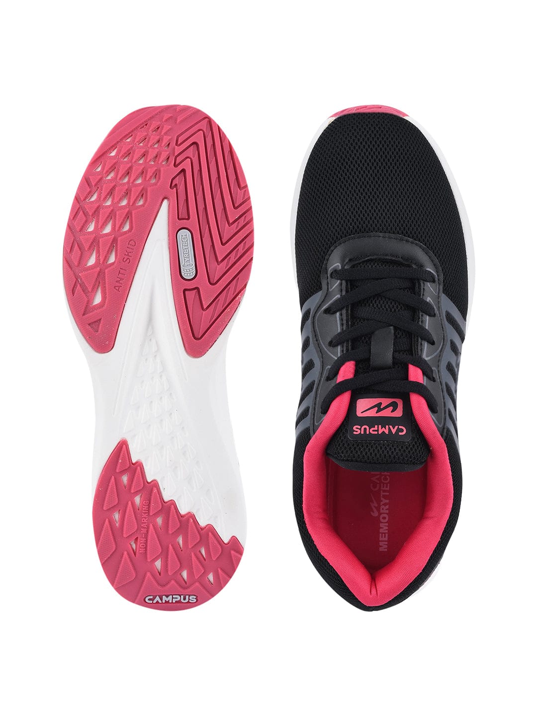 CAMP-NAAZ Black Women's Running Shoes