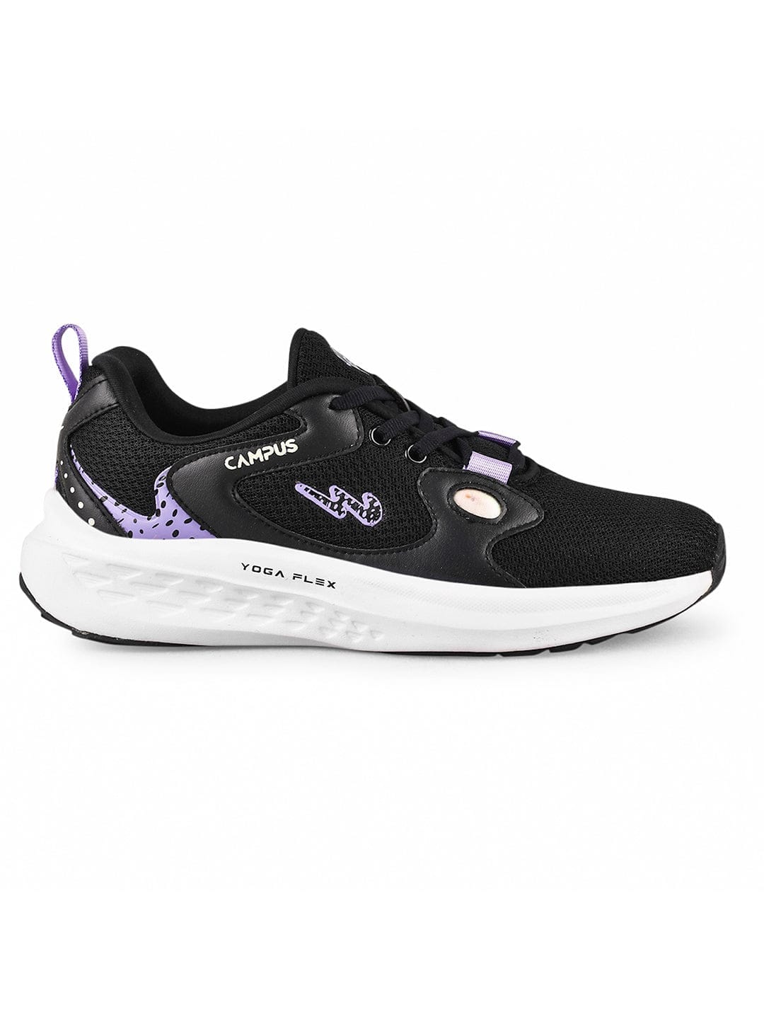 CAMP-GLITTER Black Women's Sneakers