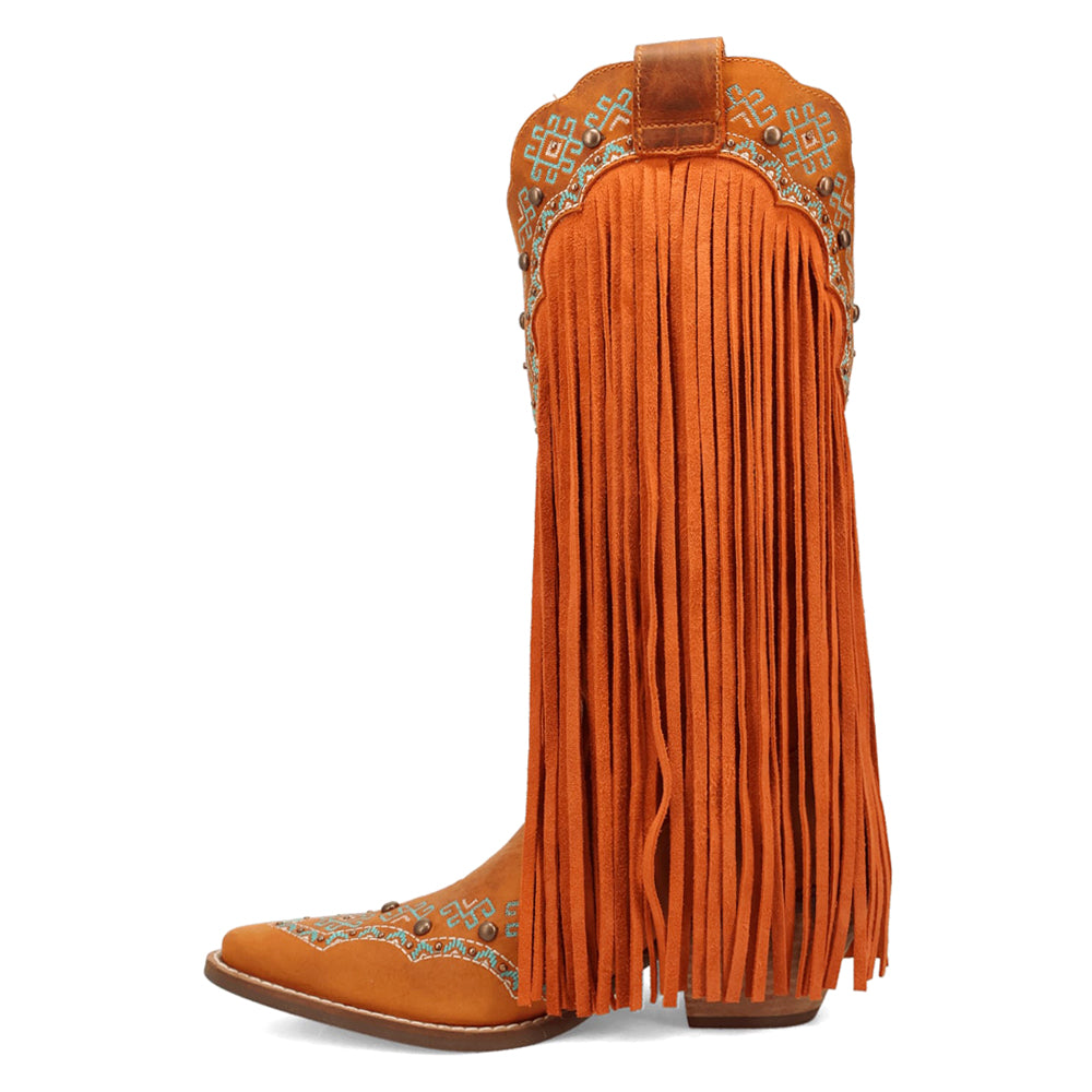 Tequila Fringe Southwest Sunrise Snip Toe Cowboy Boots