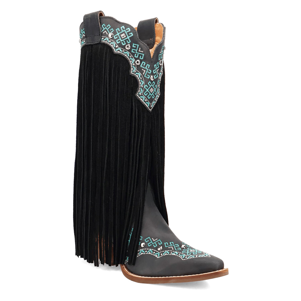 Tequila Fringe Southwest Sunrise Snip Toe Cowboy Boots