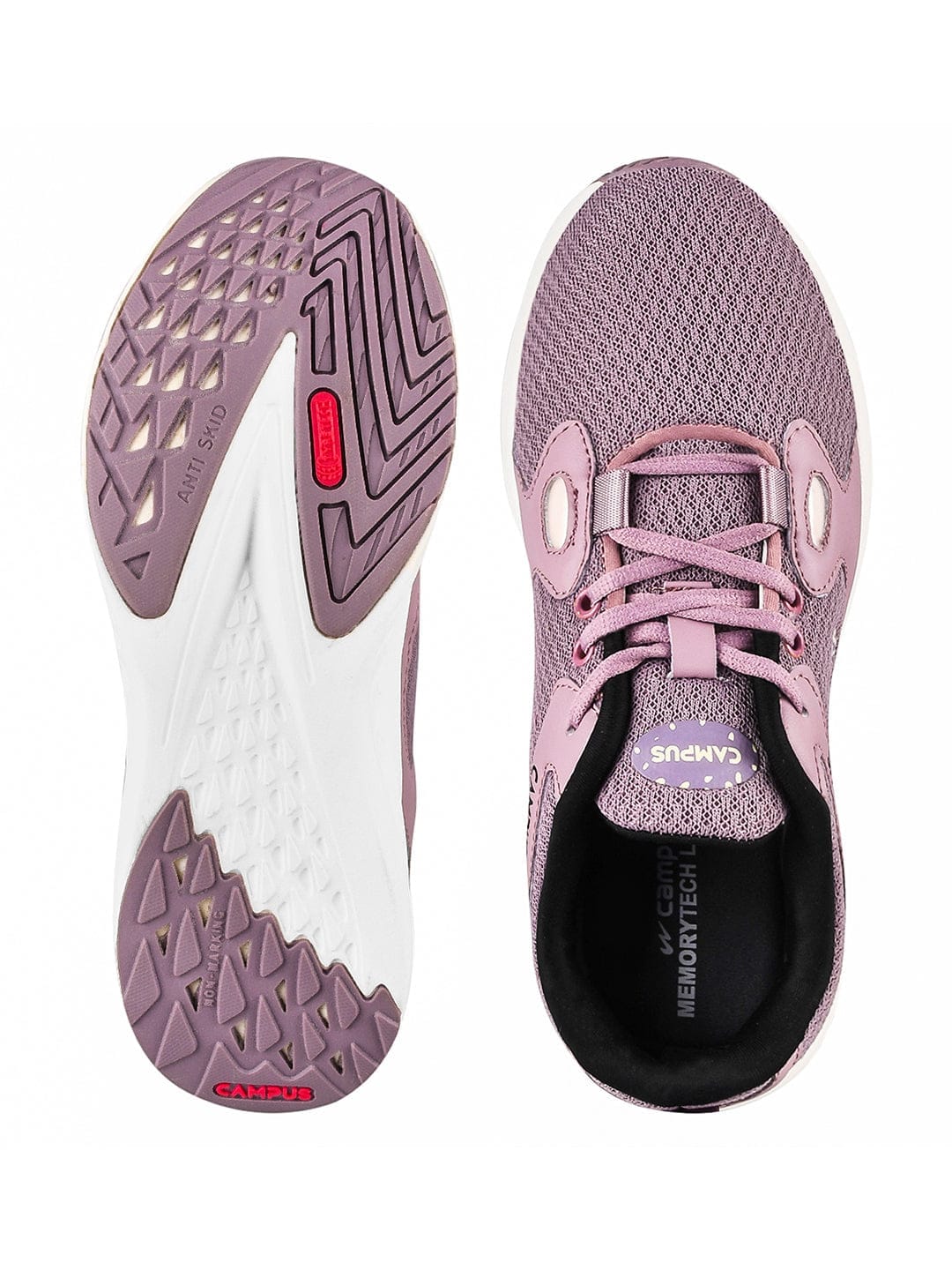 CAMP-GLITTER Mauve Women's Sneakers