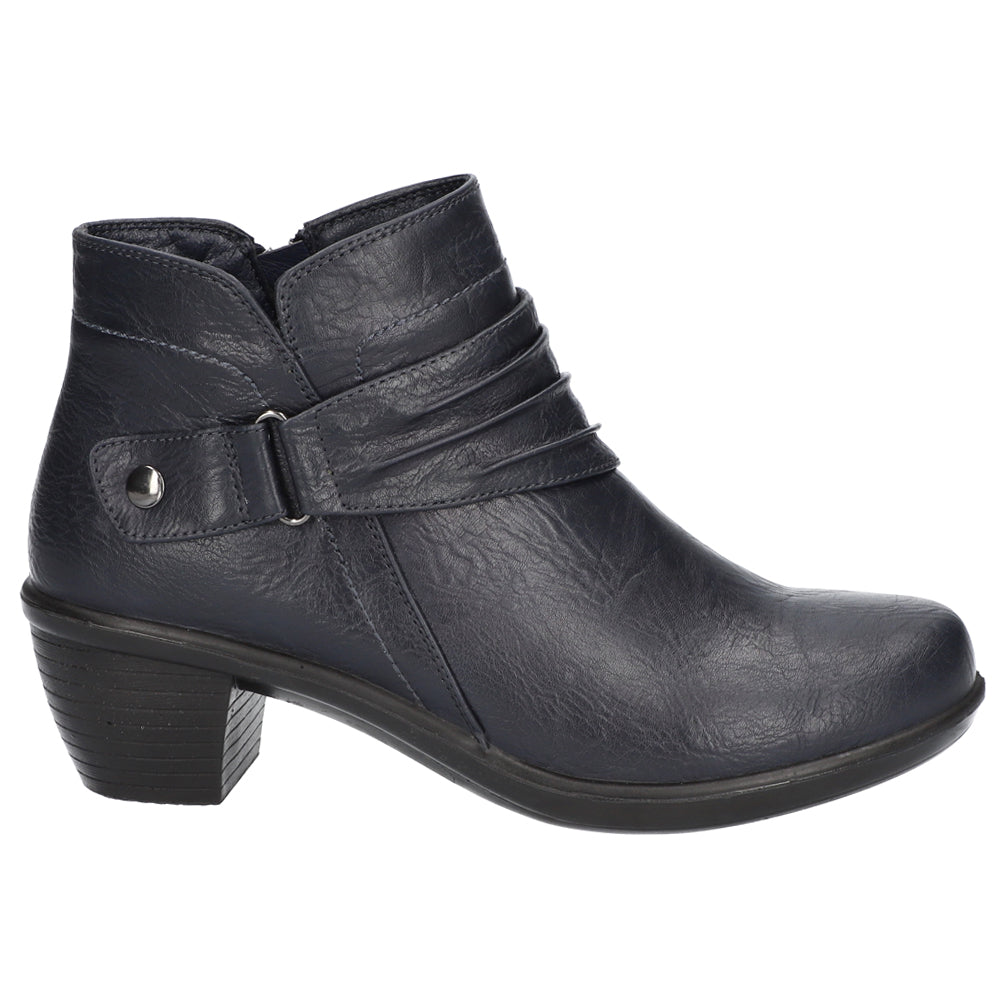 Damita Zippered Round Toe Booties