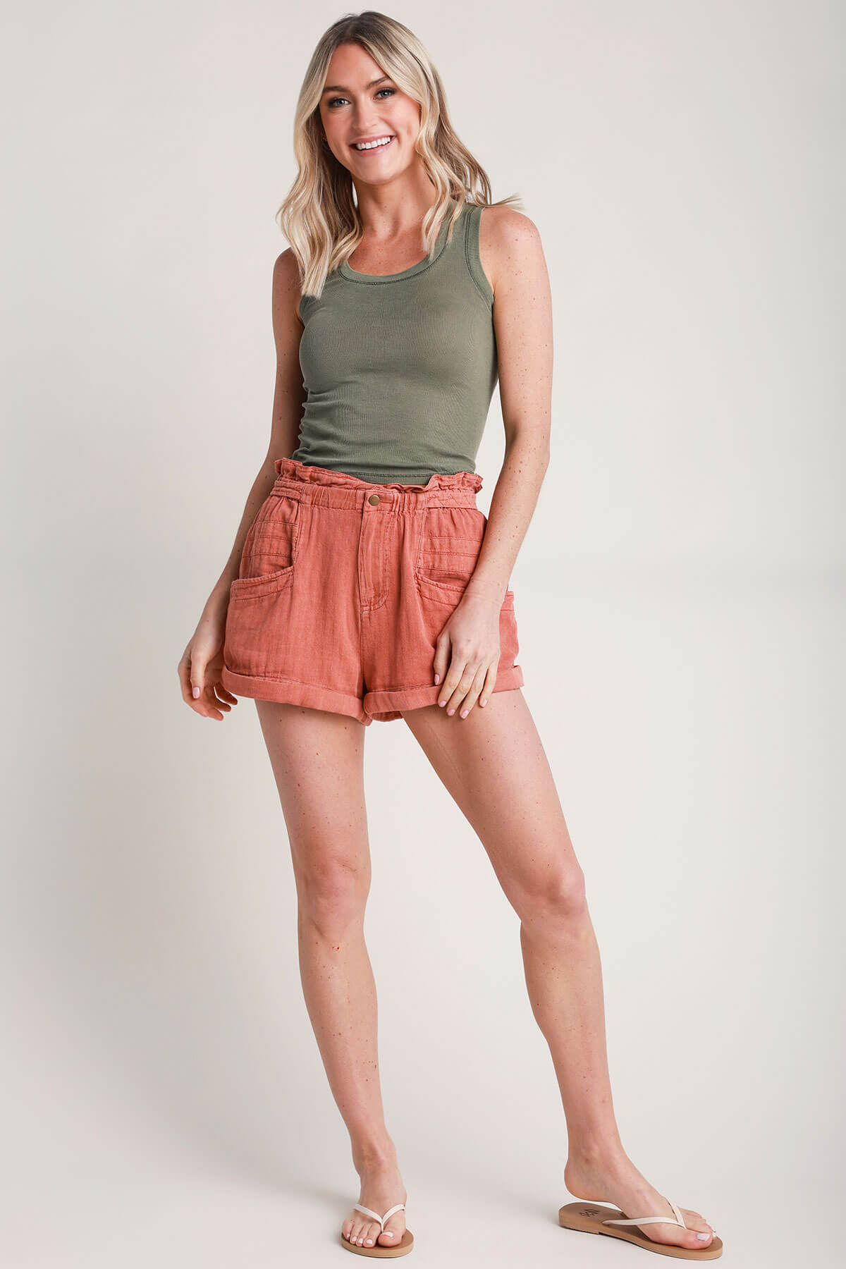 Free People Topanga Cuff Shorts