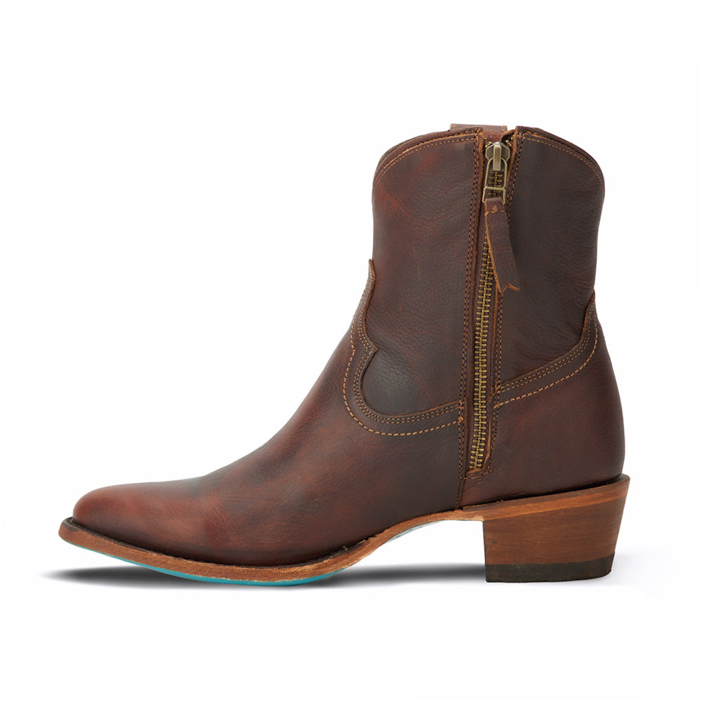 Plain Jane Round Toe Zippered Cowboy Booties