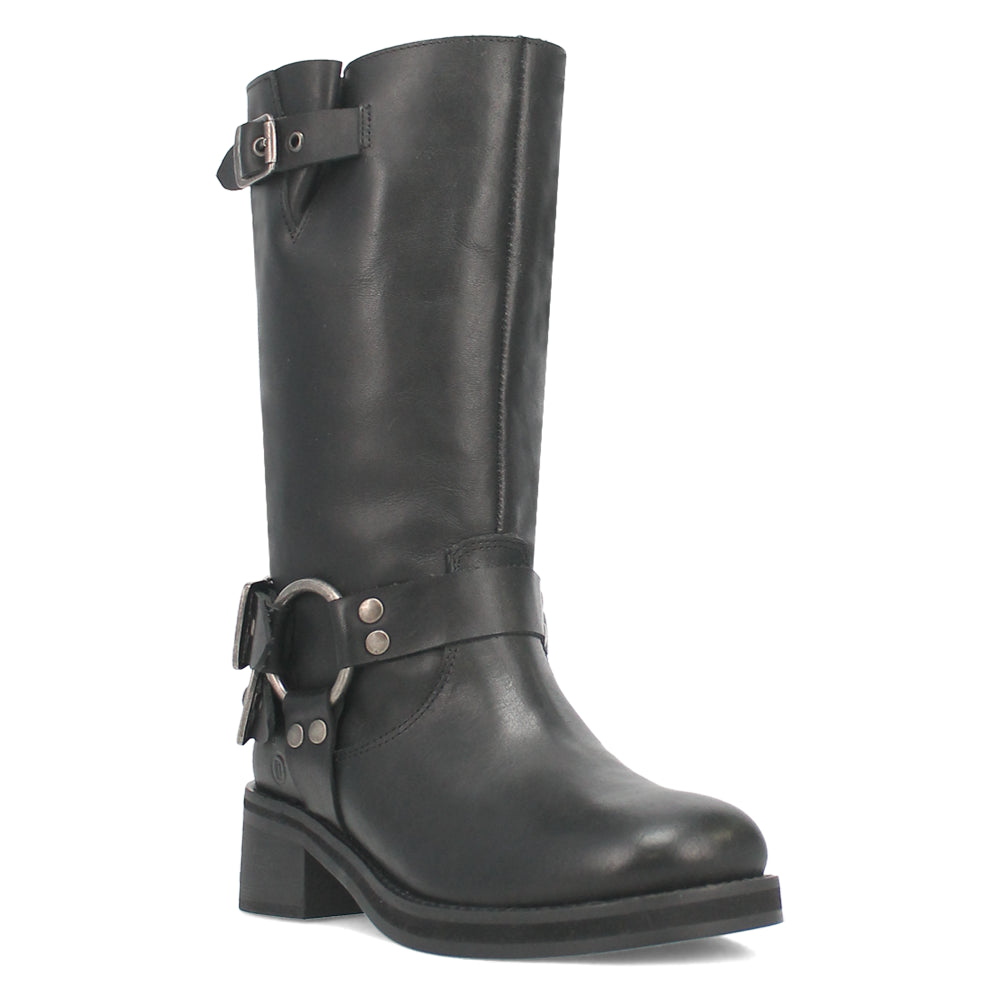 Harlee Round Toe Motorcycle Boots