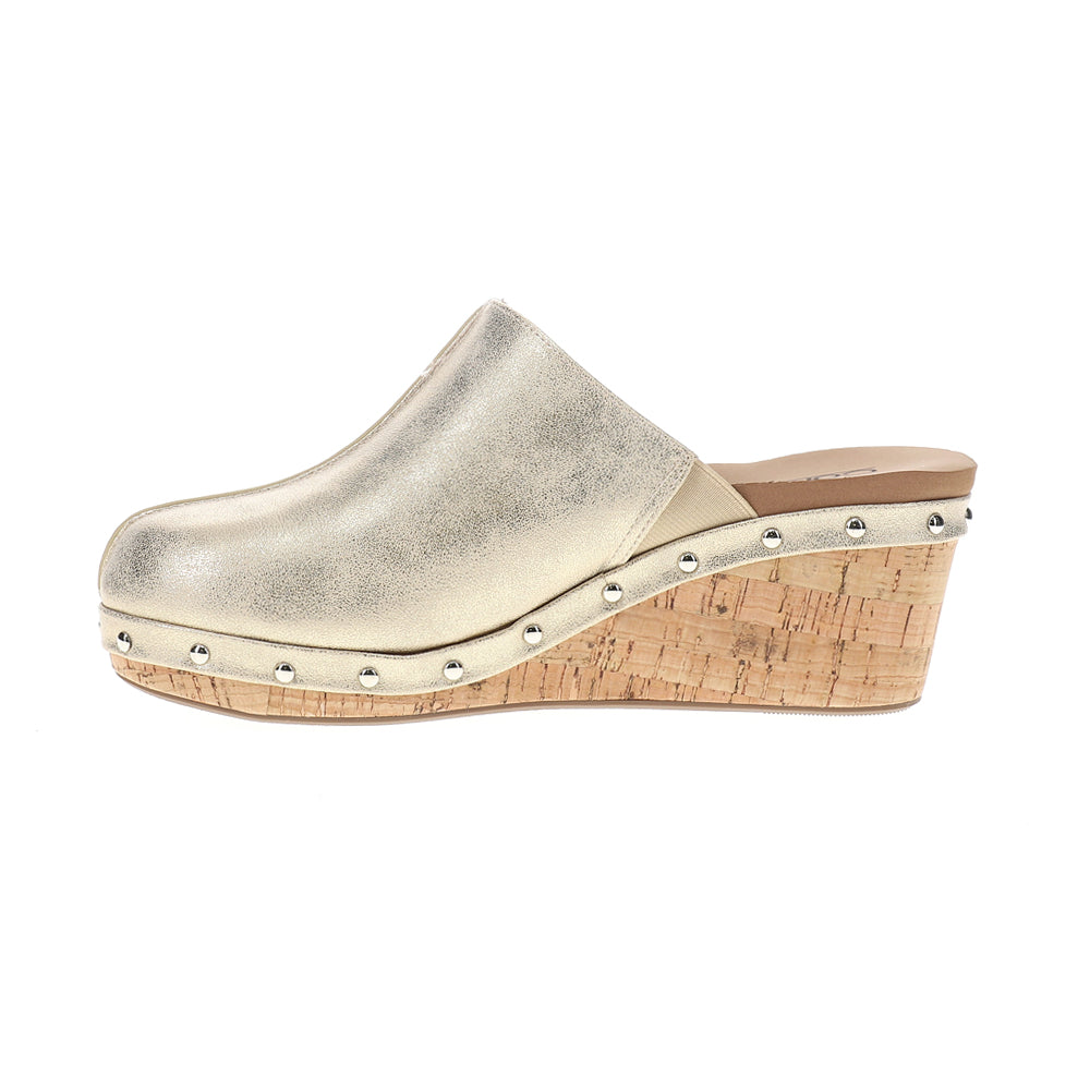 Marley Metallic Studded Clogs Mules