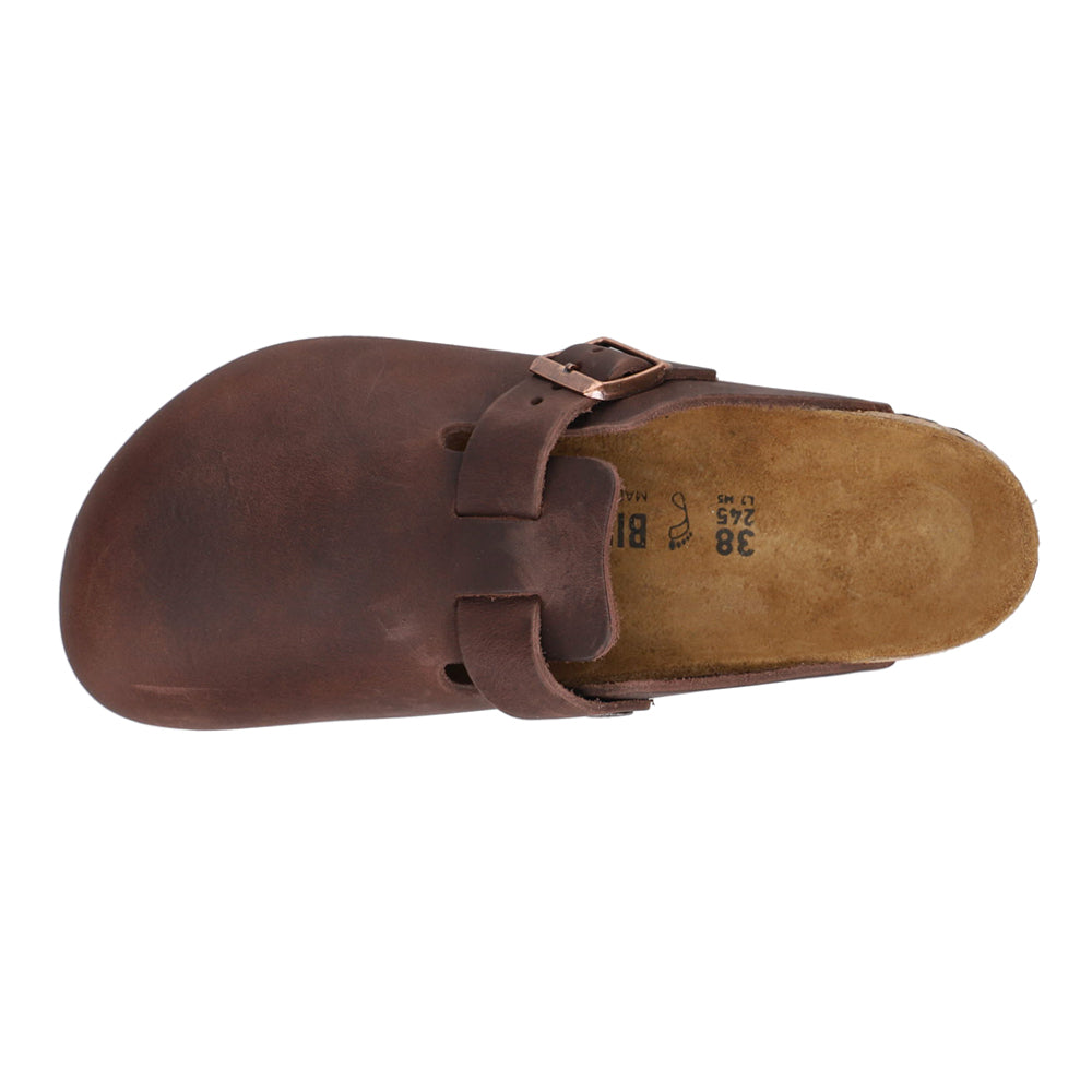 Boston Oiled Leather Footbed Clogs