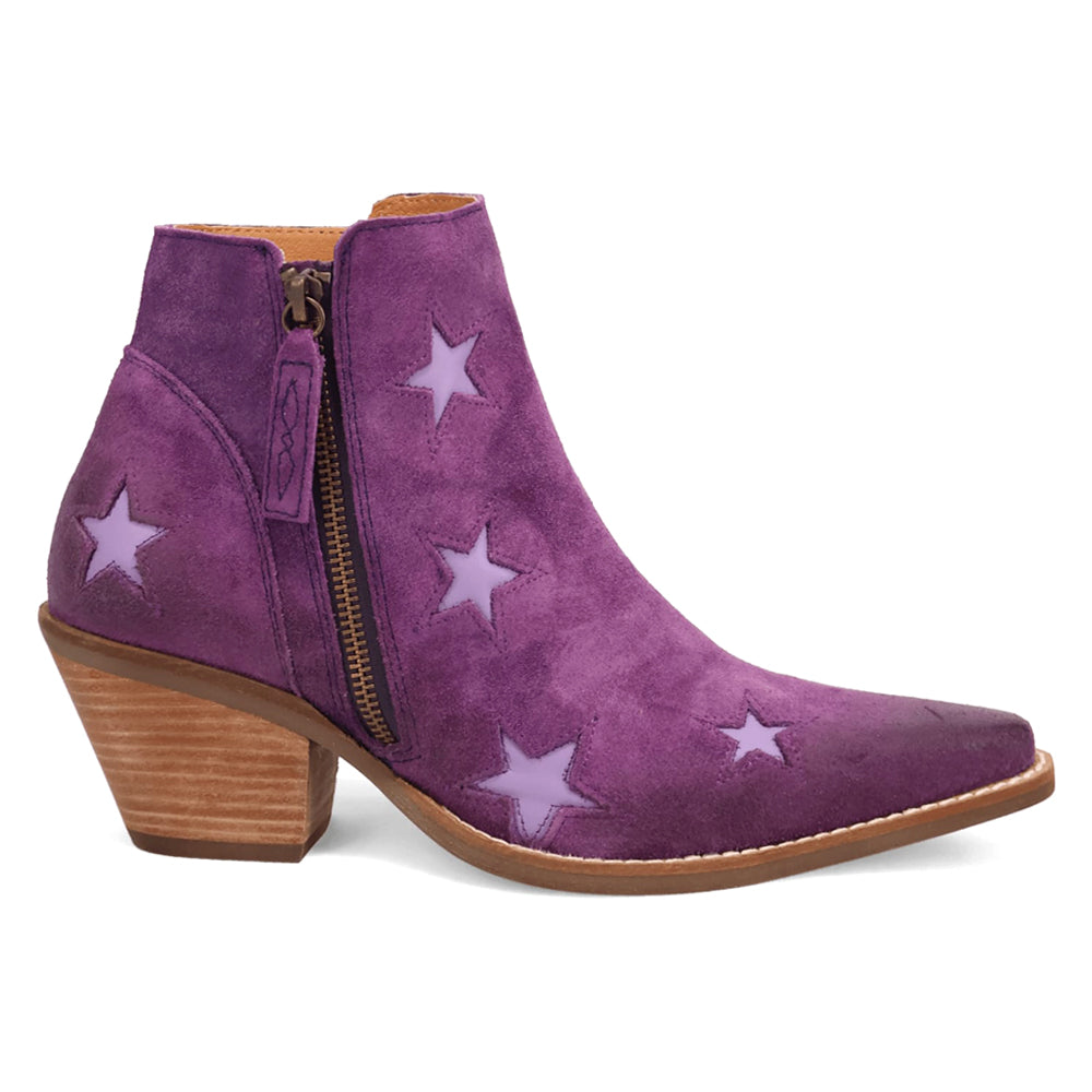 Little Star Cut Out Snip Toe Cowboy Booties