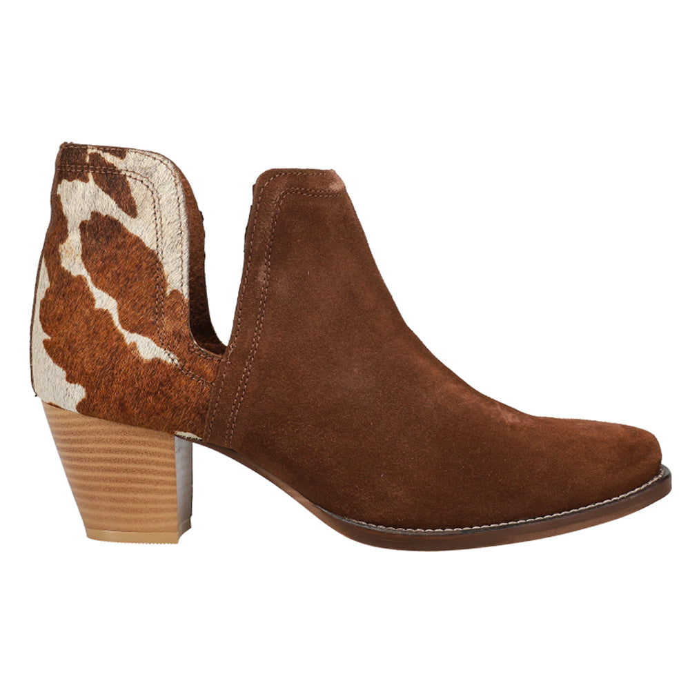 Rowdy Embroidery Pointed Toe Cowboy Booties