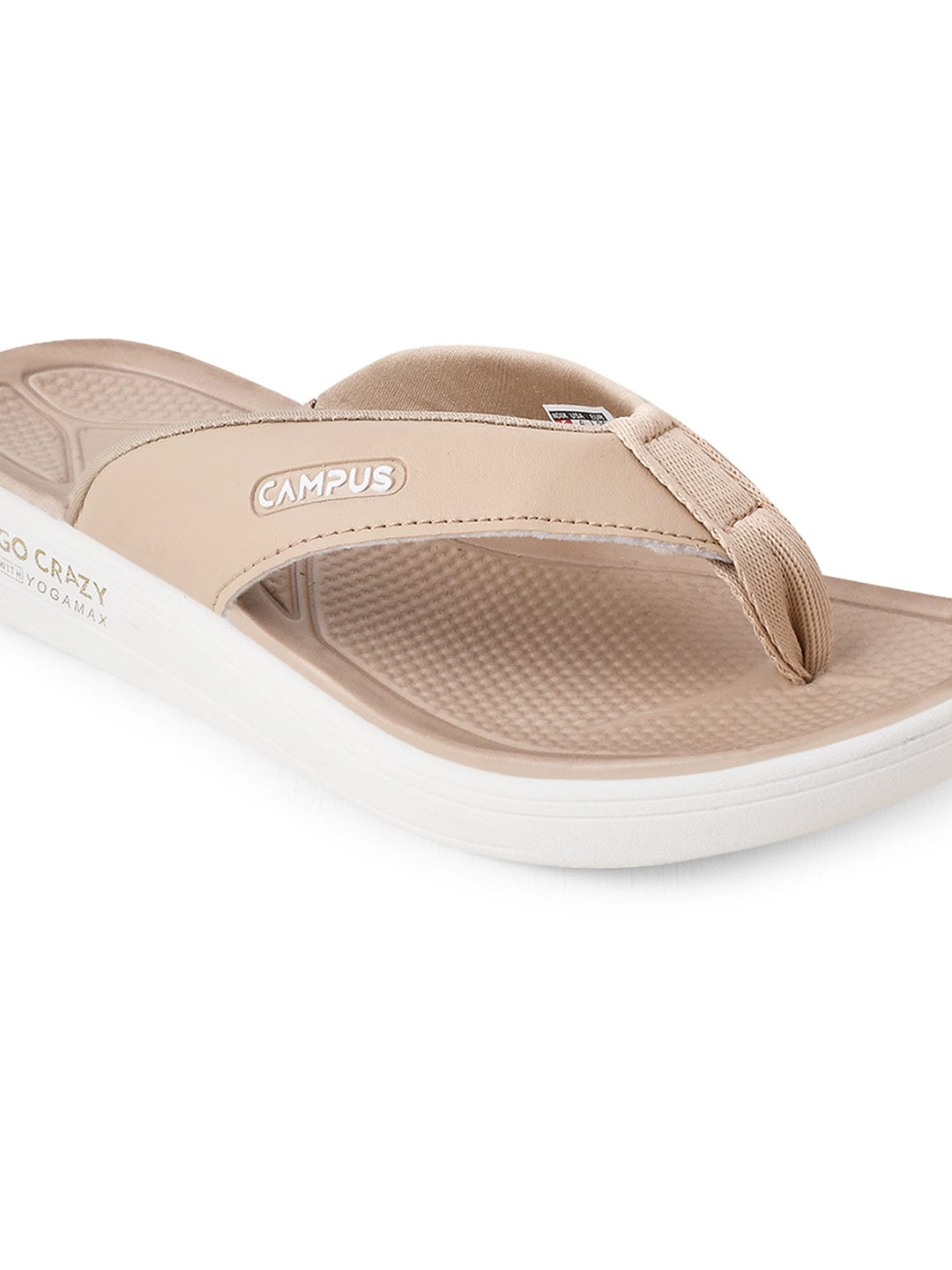 SL-418L Beige Women's Flip Flops