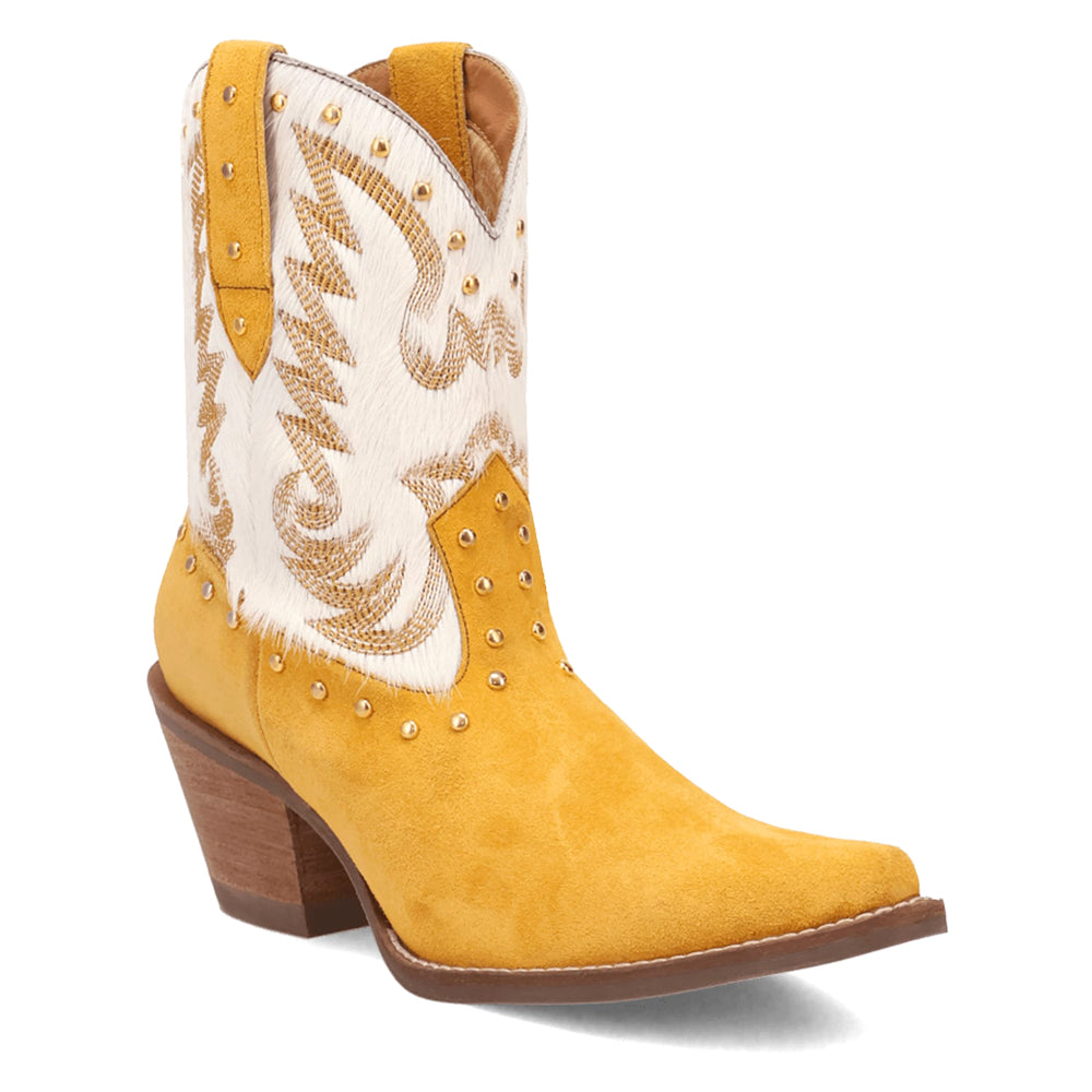 Rodeo Queen Embroidered Studded Snip Toe Cowboy Booties