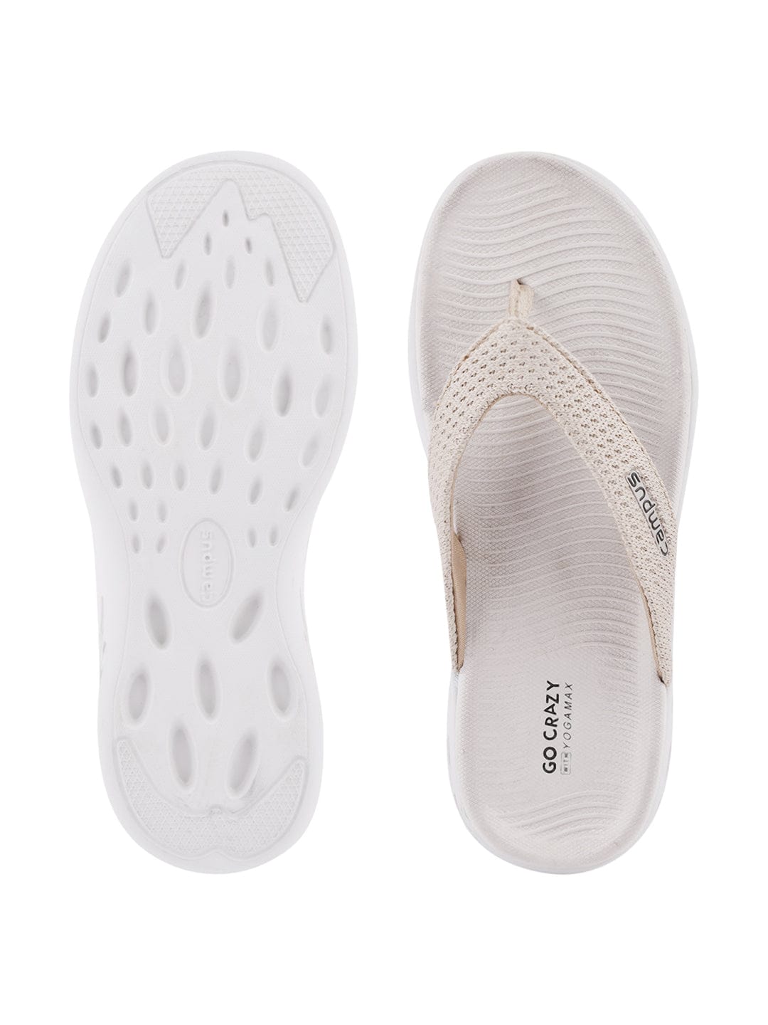 SL-402L Beige Women's Flip Flops