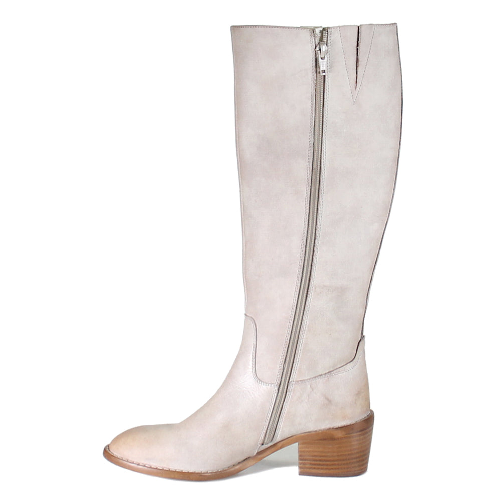 Fig Garden Knee High Zippered Round Toe Boots