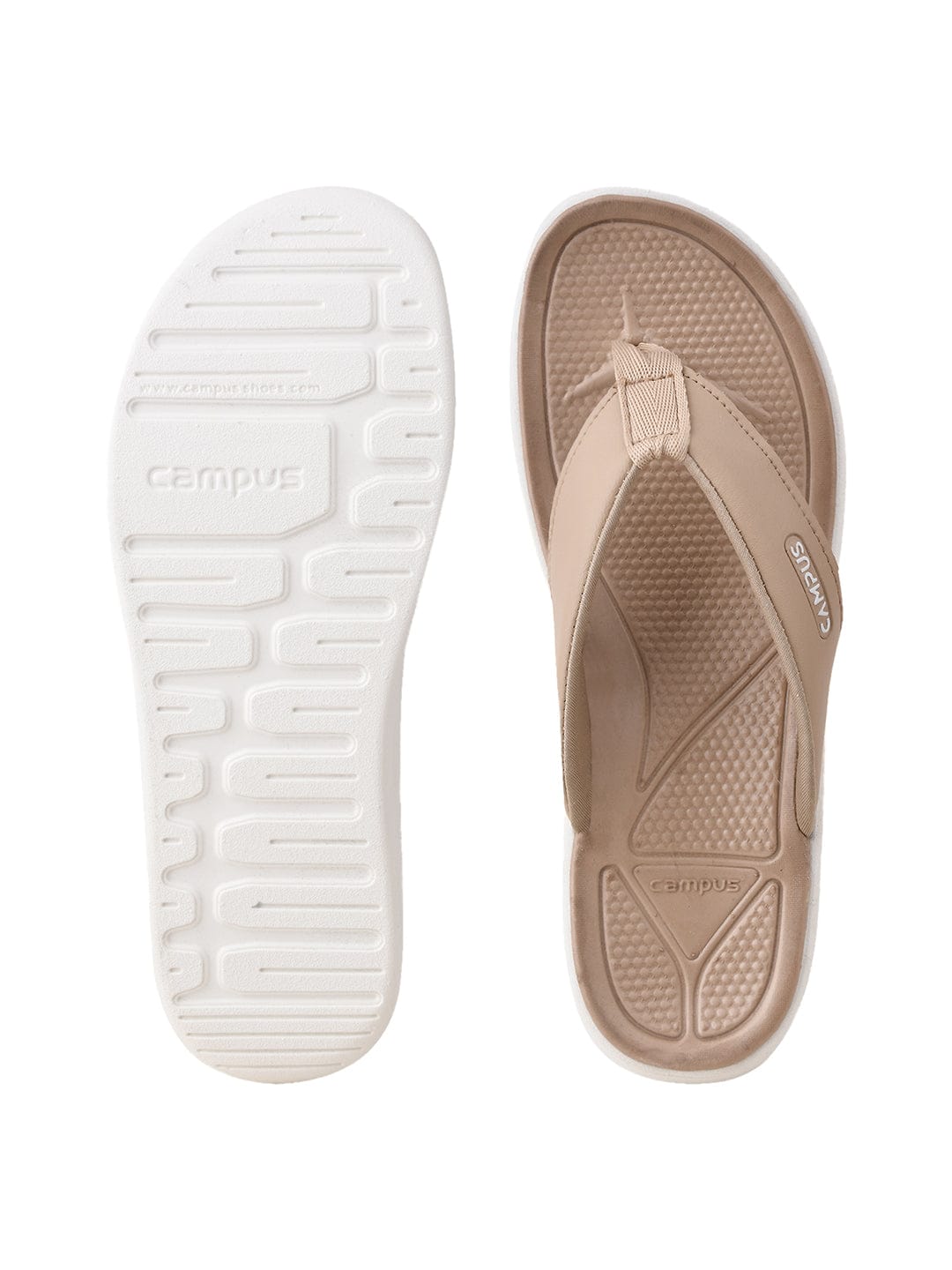 SL-418L Beige Women's Flip Flops