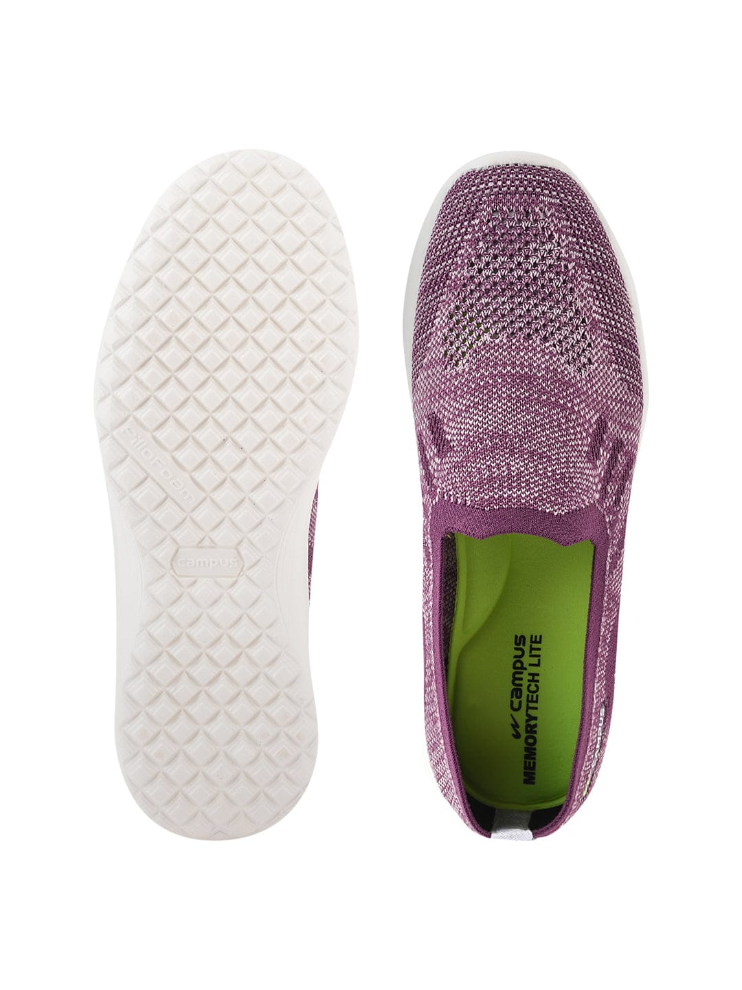 CAMP-KITE Purple Women's Slip-ons