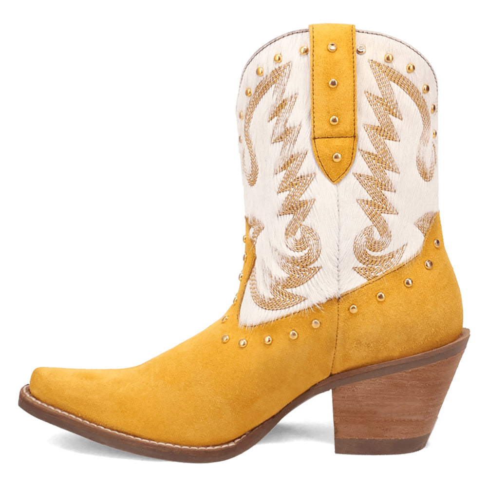 Rodeo Queen Embroidered Studded Snip Toe Cowboy Booties