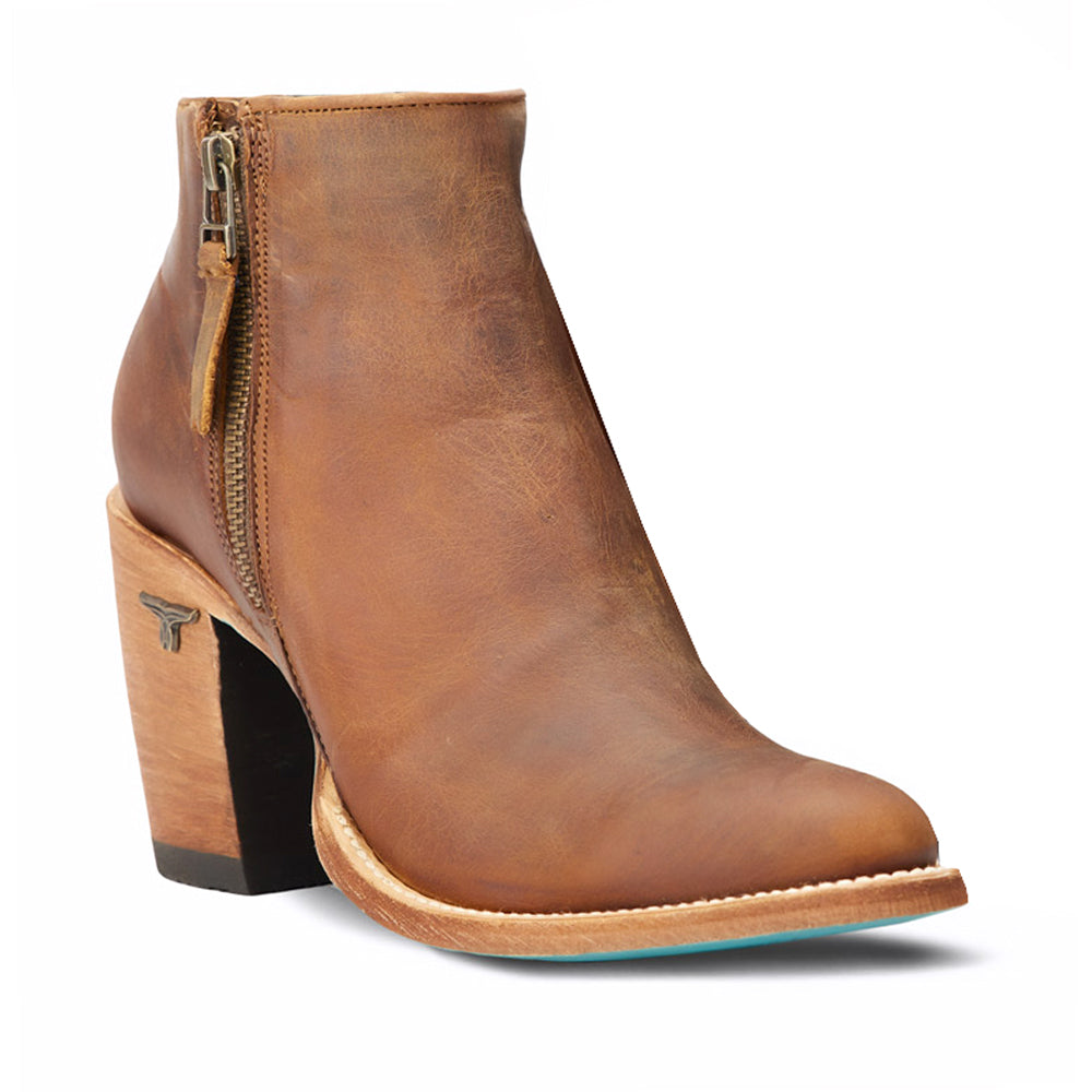 Charlie Ankle Western Round Toe Zippered Booties