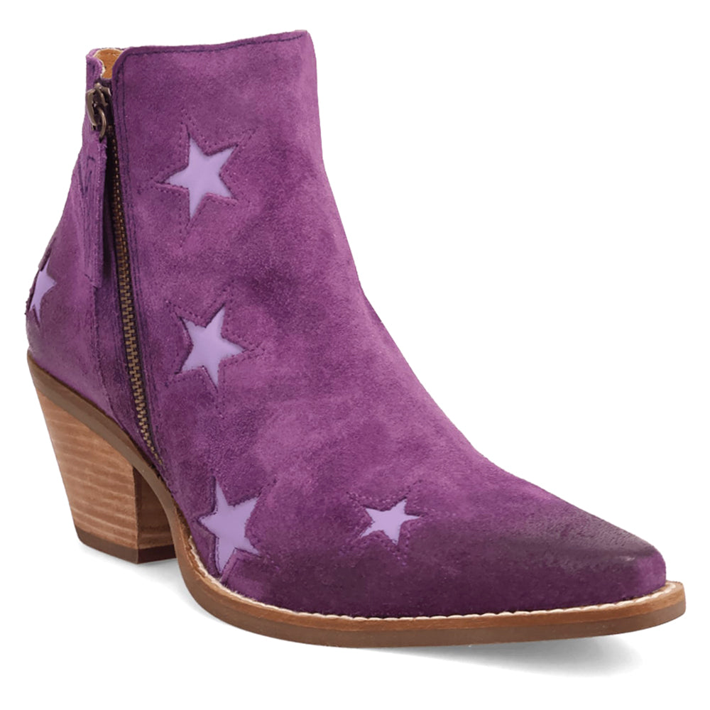 Little Star Cut Out Snip Toe Cowboy Booties