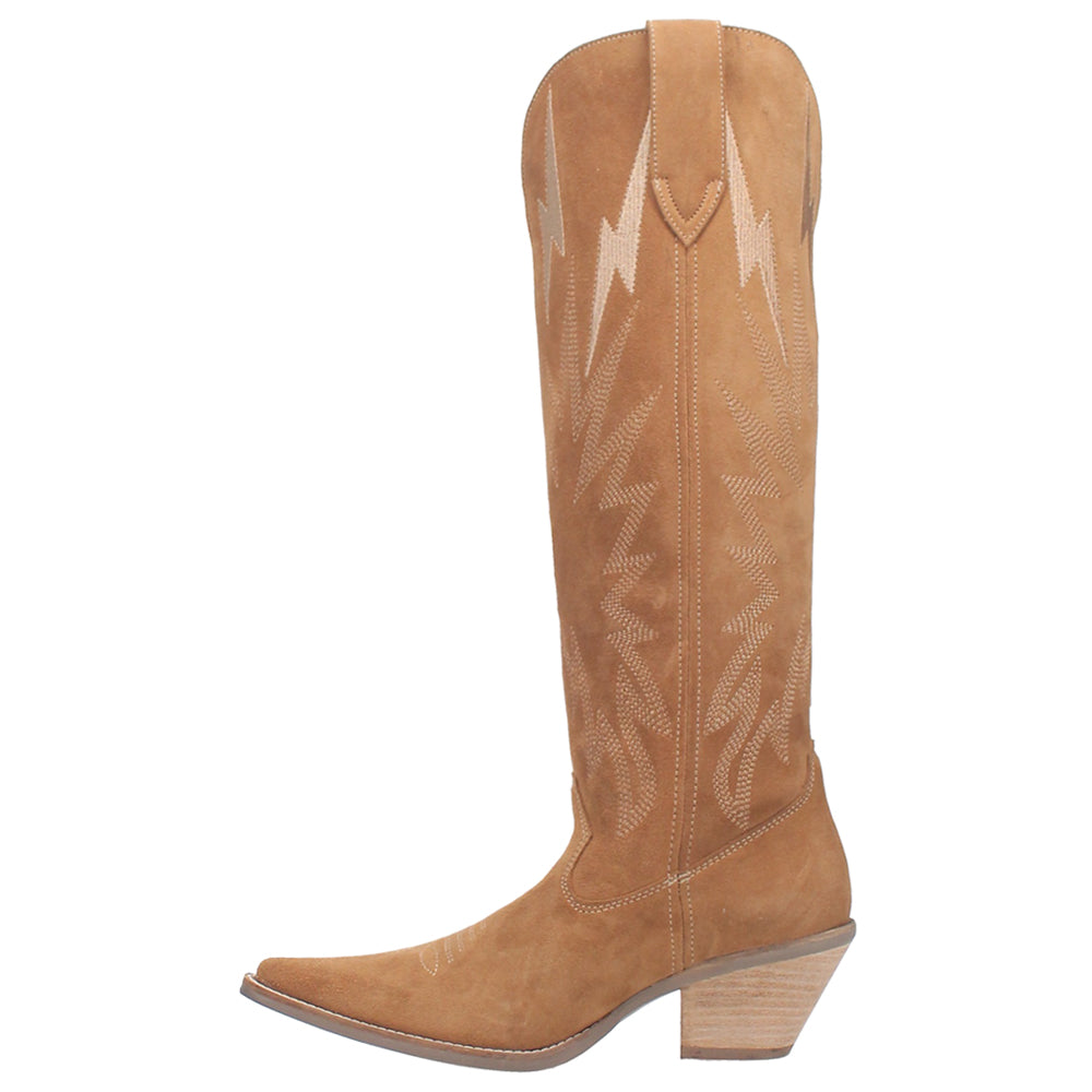 Thunder Road Embroidered Snip Toe Cowboy Boots