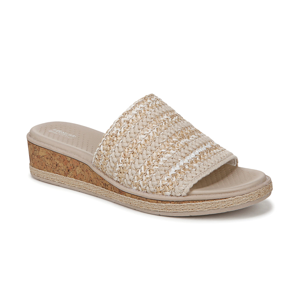 Breezy Slide Espadrille Wedge Sandals