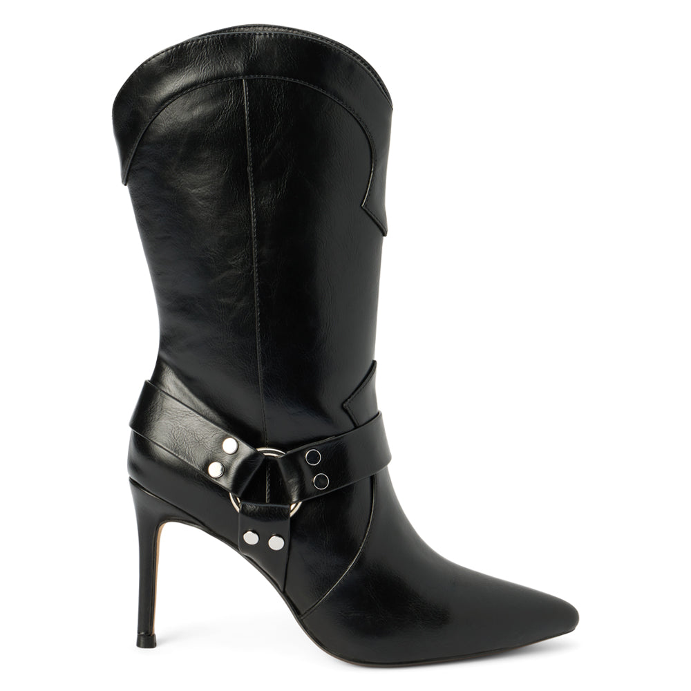 Avaline Pointed Toe Pull On Boots