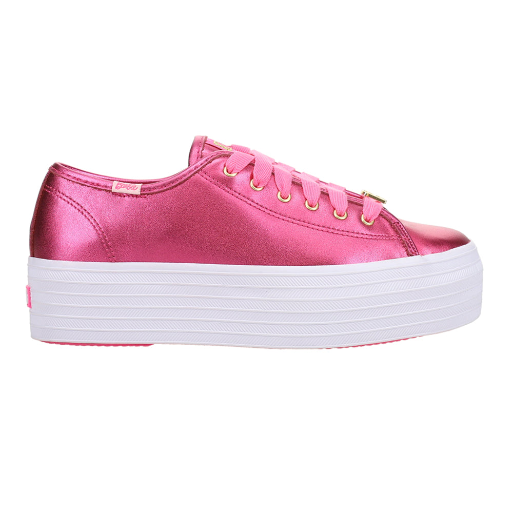 Keds x Barbie Triple Up Metallic Leather Platform Sneakers