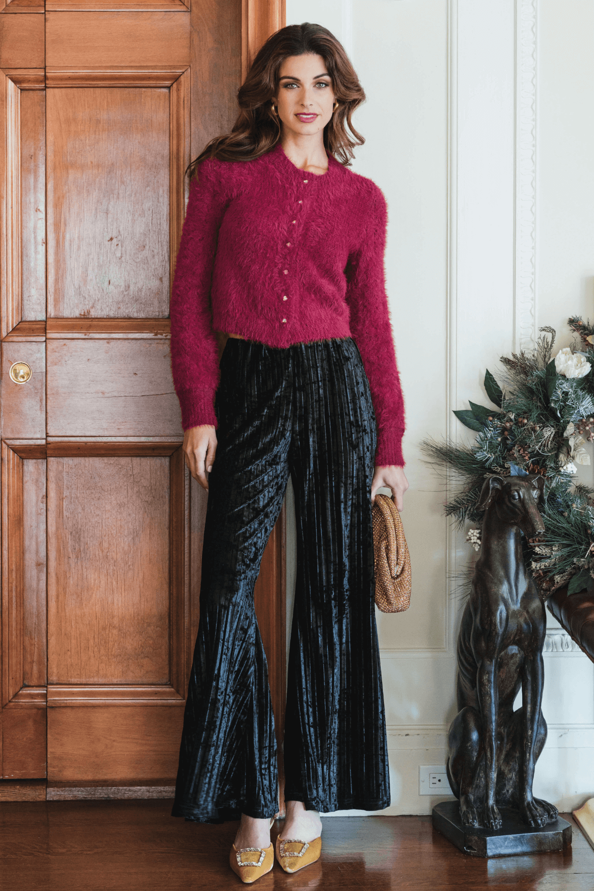 Free People Star Sign Velvet Pant