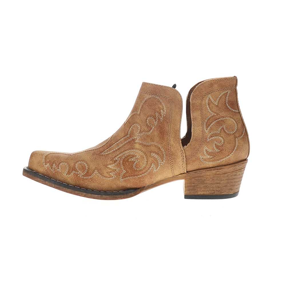 Ava Embroidered Snip Toe Cowboy Booties